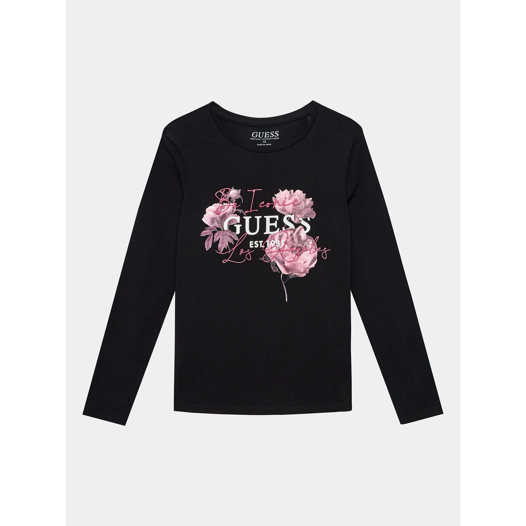 Guess Blúzka J3BI25 J1314 Čierna Regular Fit - Pepit.sk