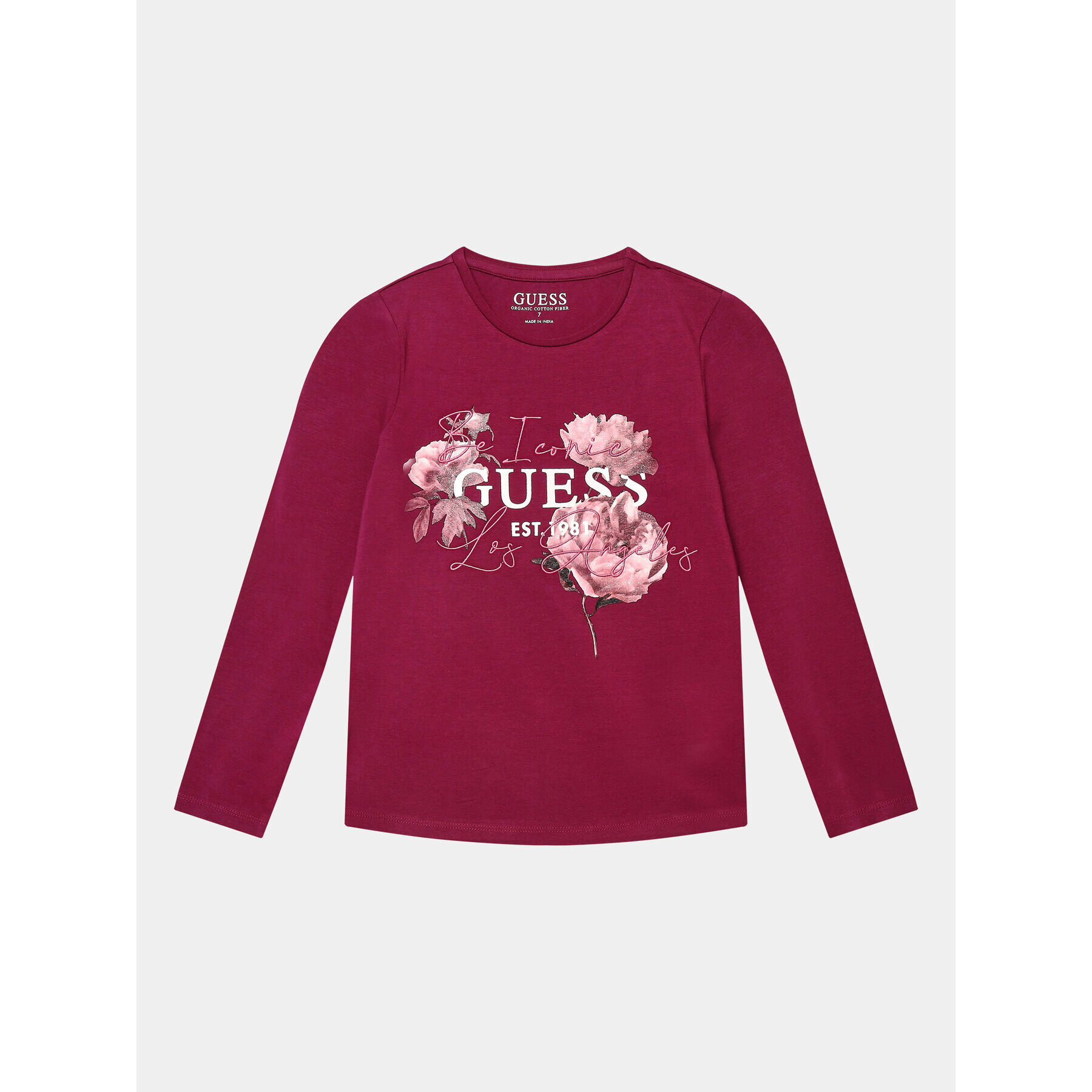 Guess Blúzka J3BI25 J1314 Ružová Regular Fit - Pepit.sk