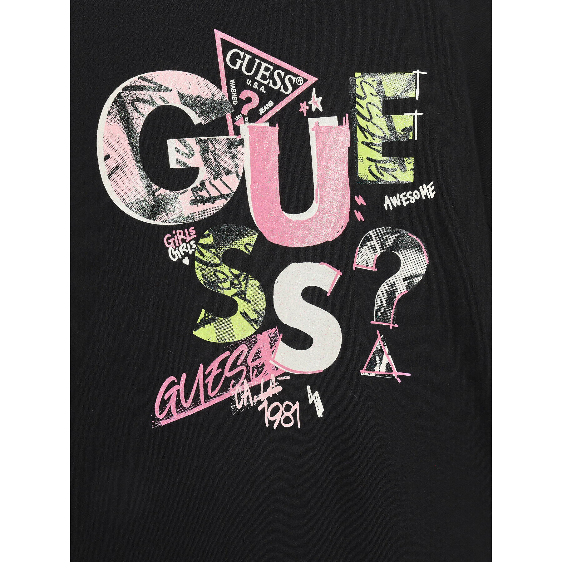 Guess Blúzka J3BI40 J1314 Čierna Regular Fit - Pepit.sk