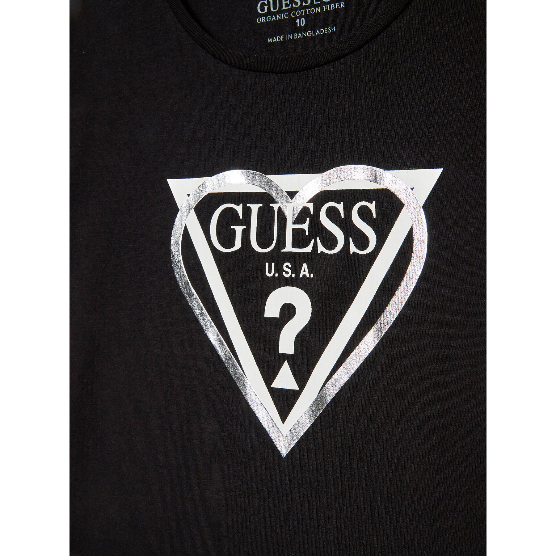 Guess Tričko J3YI02 K6YW4 Čierna Regular Fit - Pepit.sk