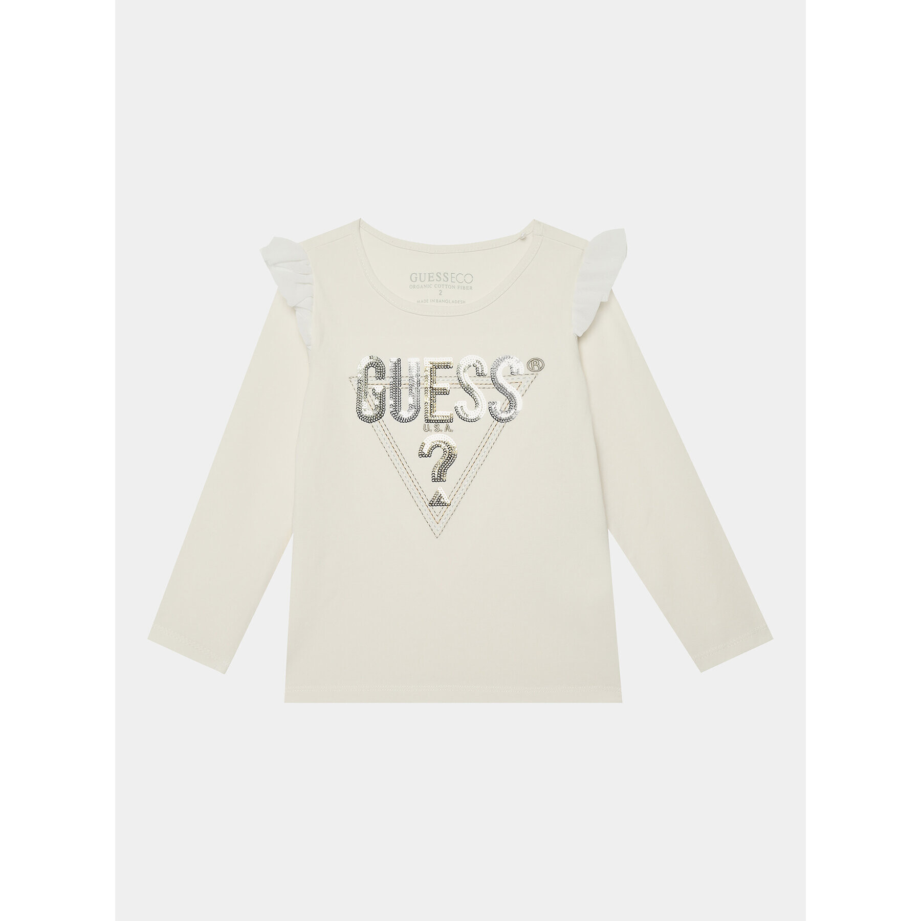 Guess Blúzka K3BI15 J1314 Écru Regular Fit - Pepit.sk