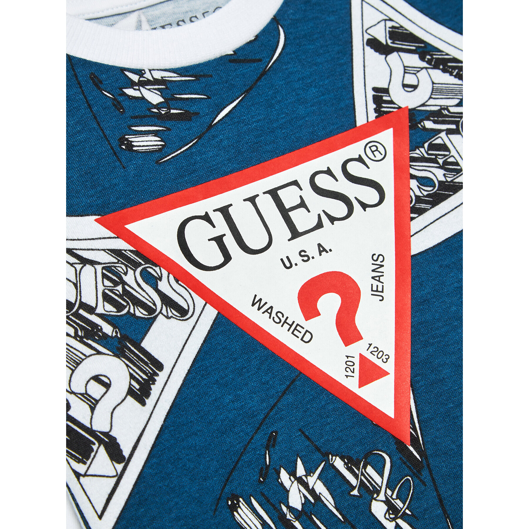 Guess Blúzka L3BI04 I3Z13 Modrá Regular Fit - Pepit.sk