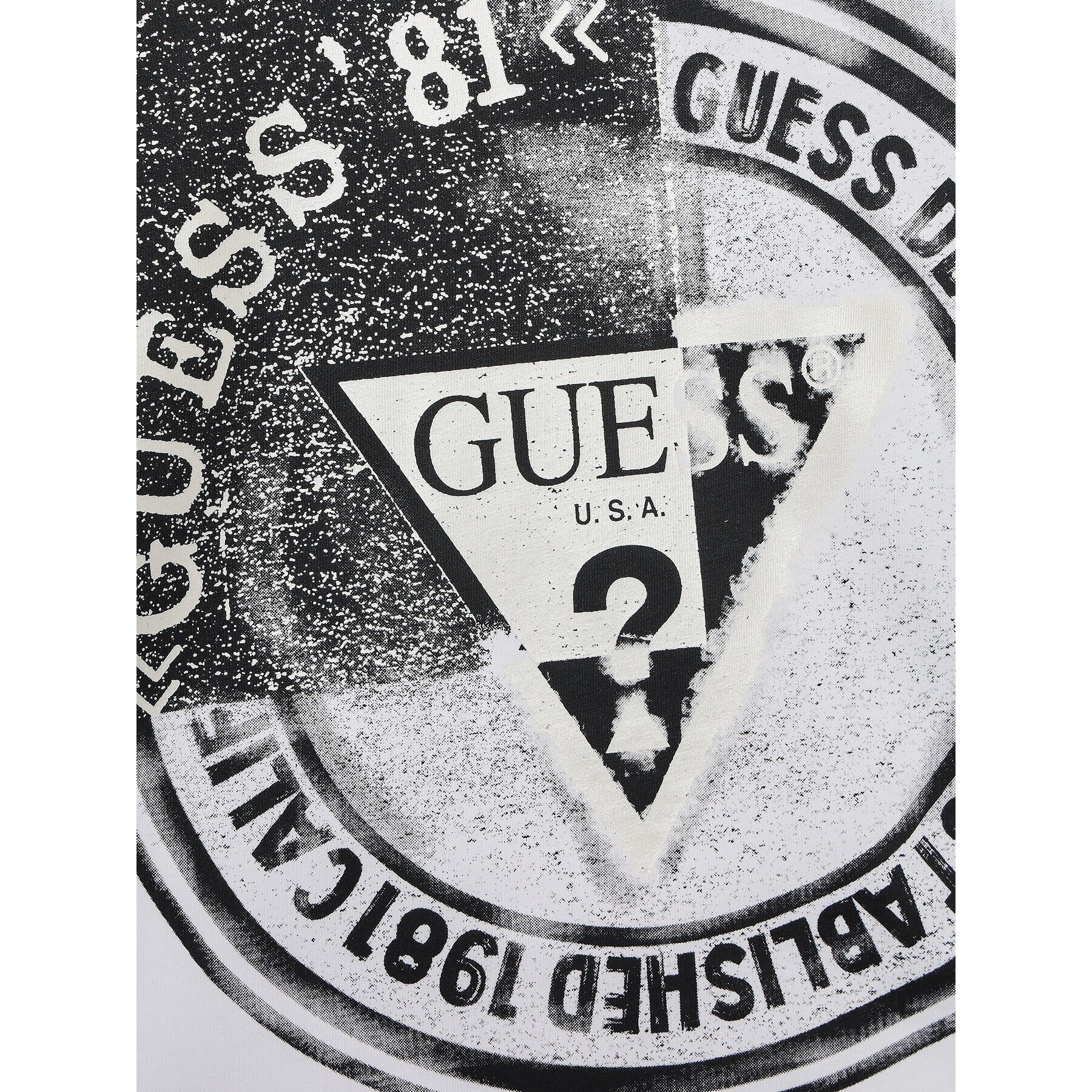 Guess Blúzka L3BI40 I3Z14 Biela Regular Fit - Pepit.sk