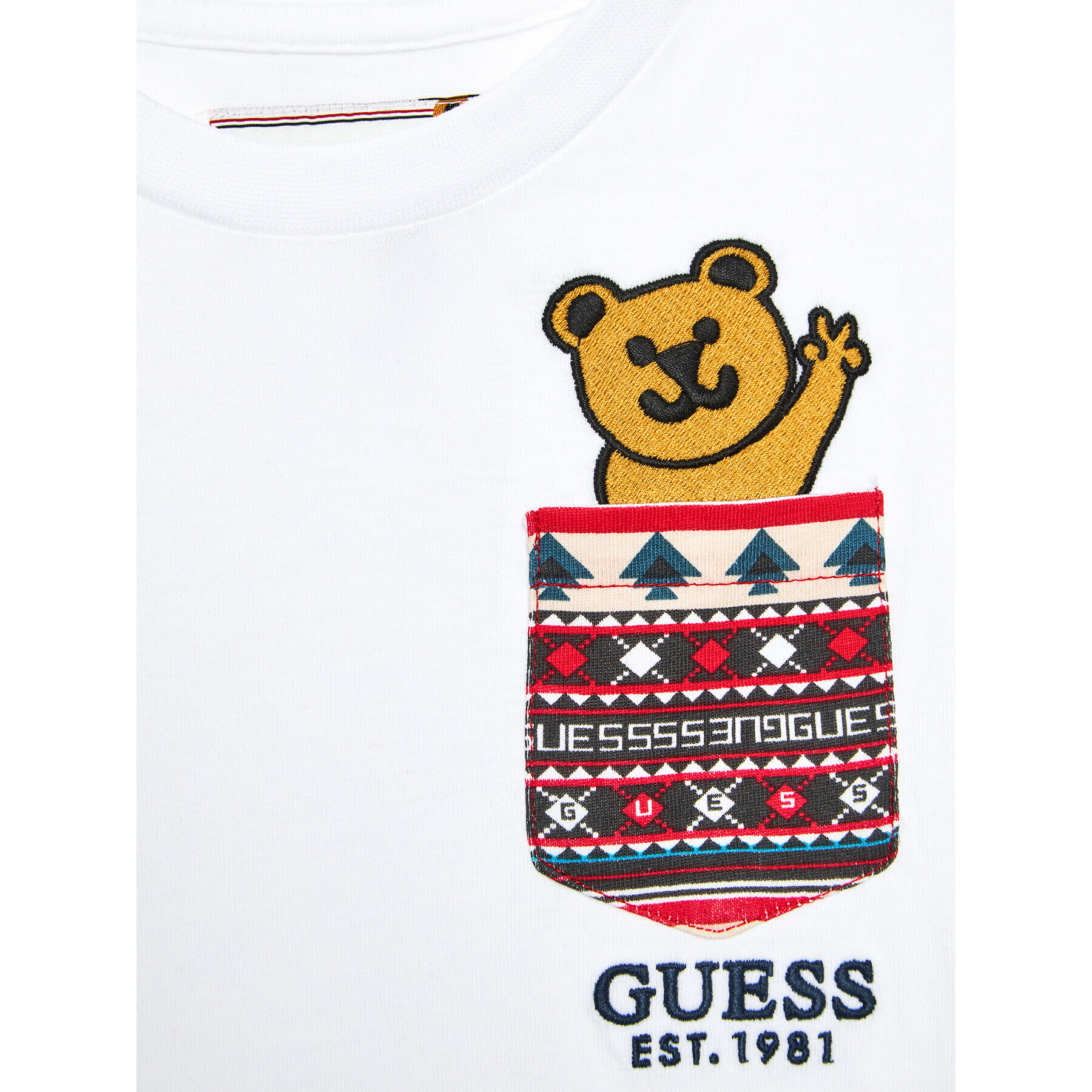 Guess Blúzka N3BI06 I3Z13 Biela Regular Fit - Pepit.sk