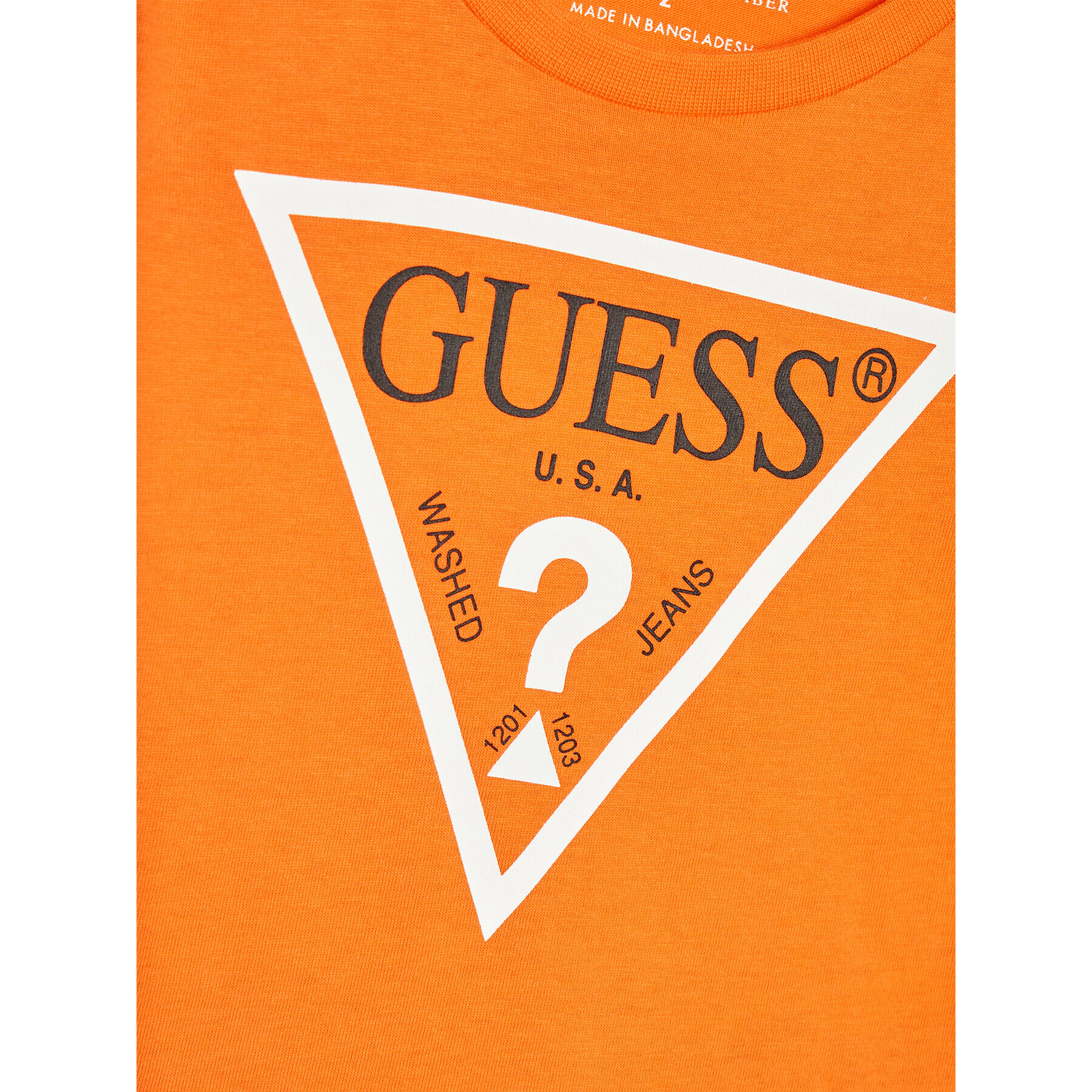 Guess Blúzka N84I24 K8HM0 Oranžová Regular Fit - Pepit.sk