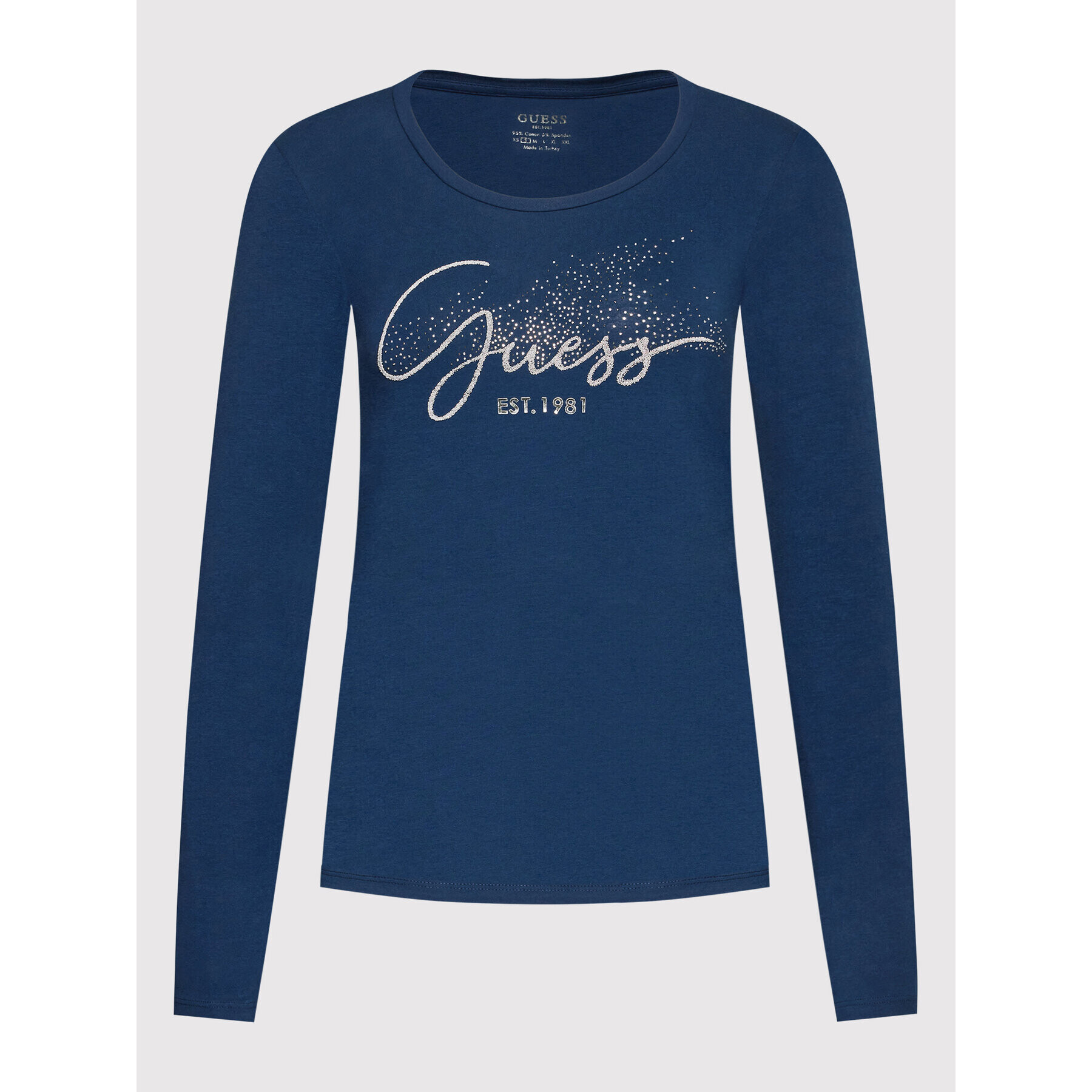 Guess Blúzka W2RI32 J1300 Tmavomodrá Slim Fit - Pepit.sk