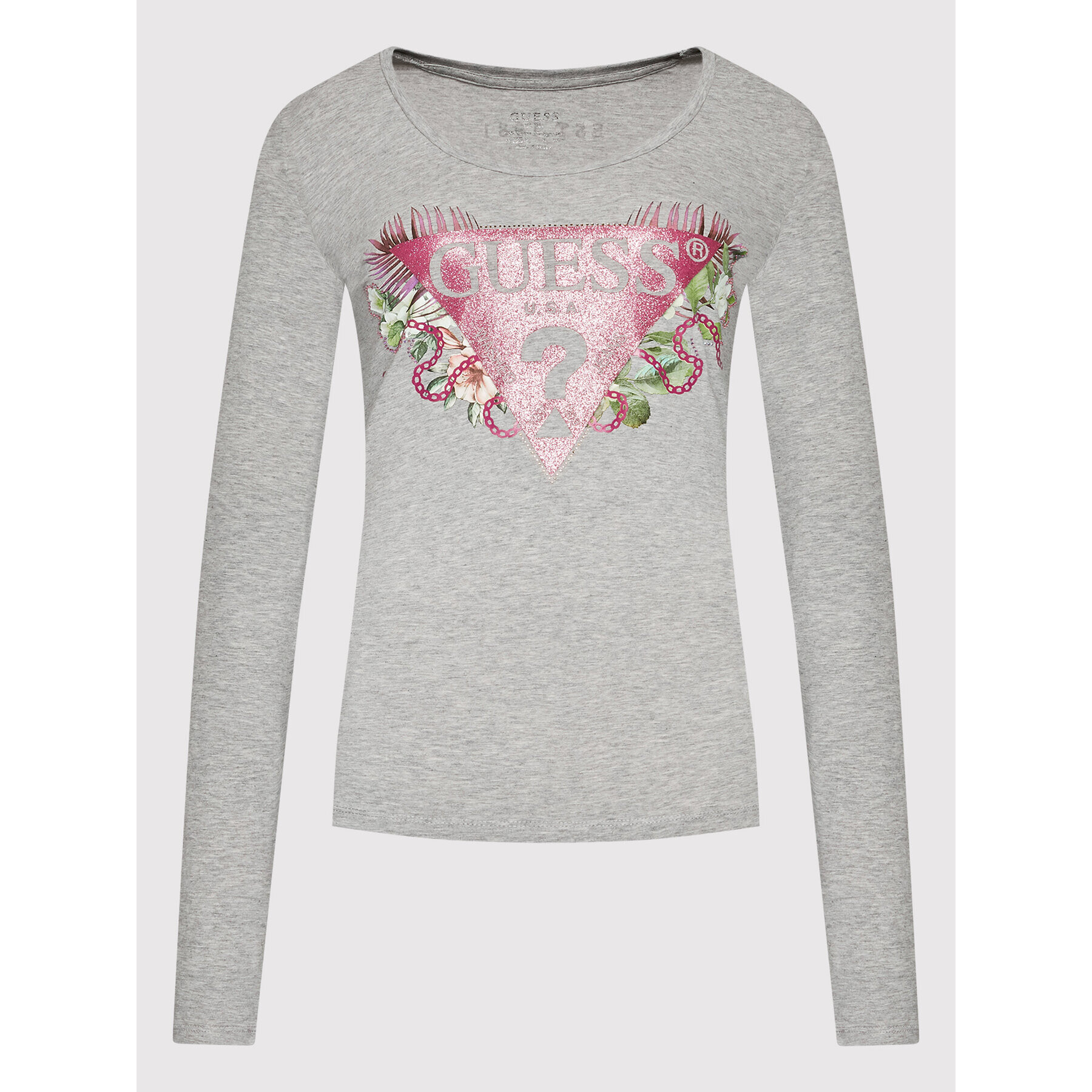 Guess Blúzka W2YI36 J1311 Sivá Slim Fit - Pepit.sk