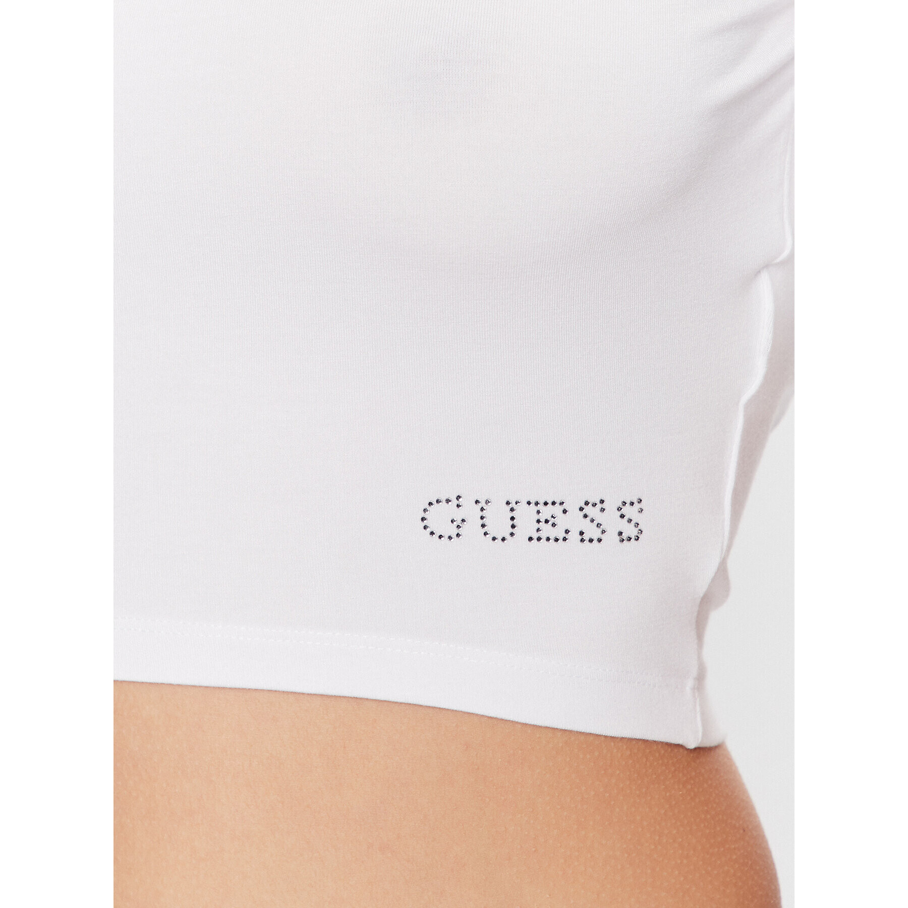 Guess Blúzka W3GI28 K68D2 Biela Boxy Fit - Pepit.sk