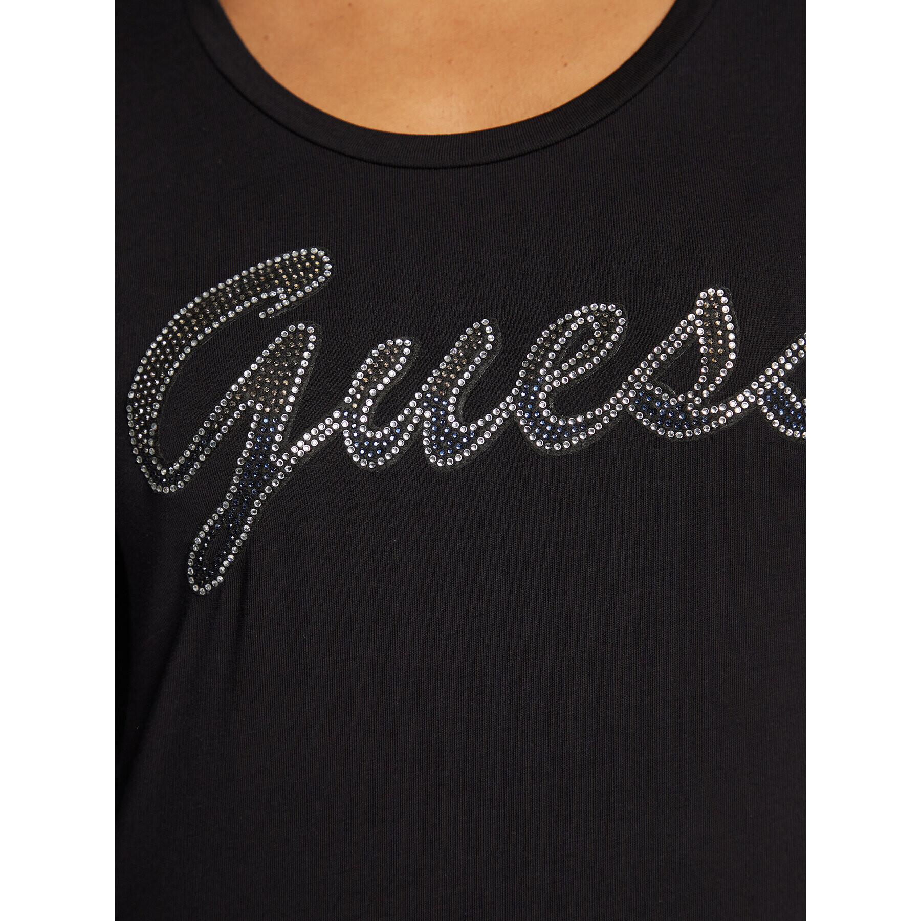 Guess Blúzka W3RI15 J1314 Čierna Slim Fit - Pepit.sk