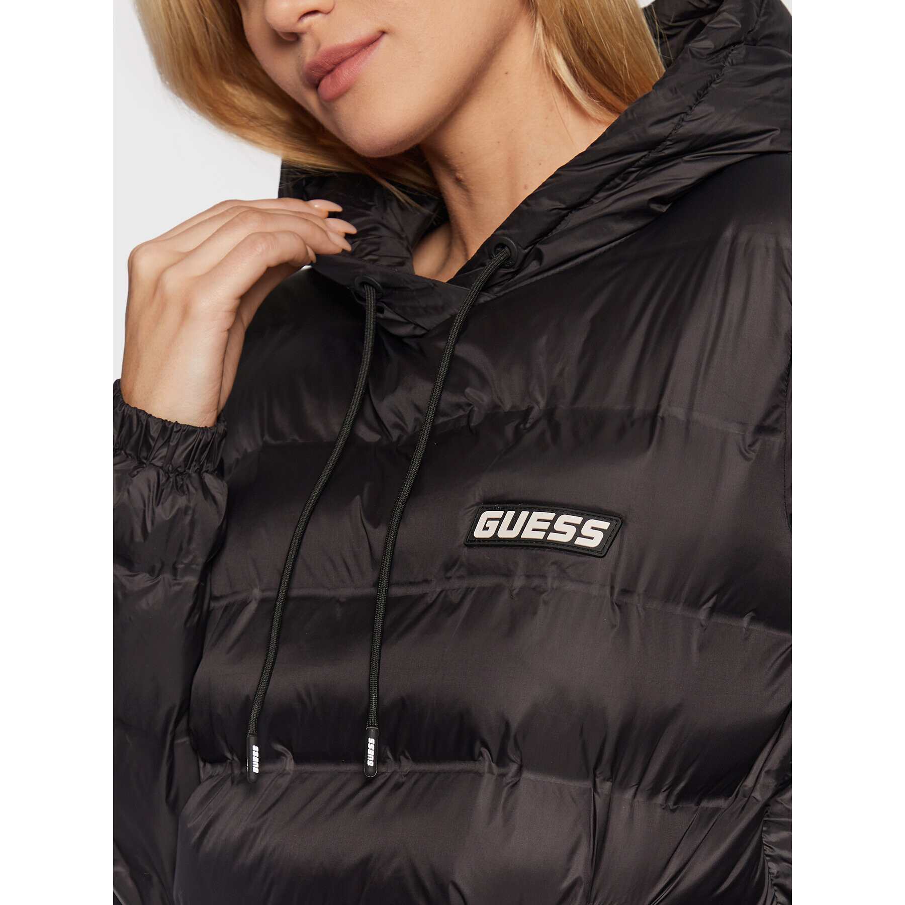 Guess Bunda anorak Daisy V2BL03 WEXC0 Čierna Regular Fit - Pepit.sk