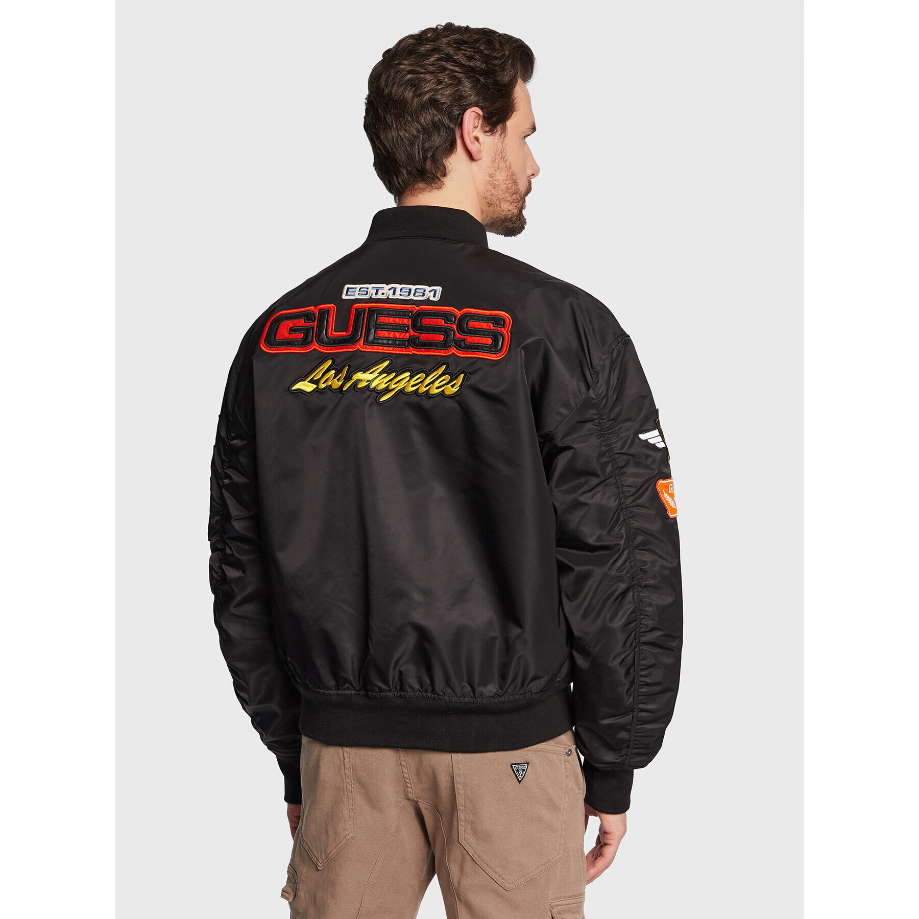 Guess Bundy bomber Ace M3GL14 WFA20 Čierna Oversize - Pepit.sk