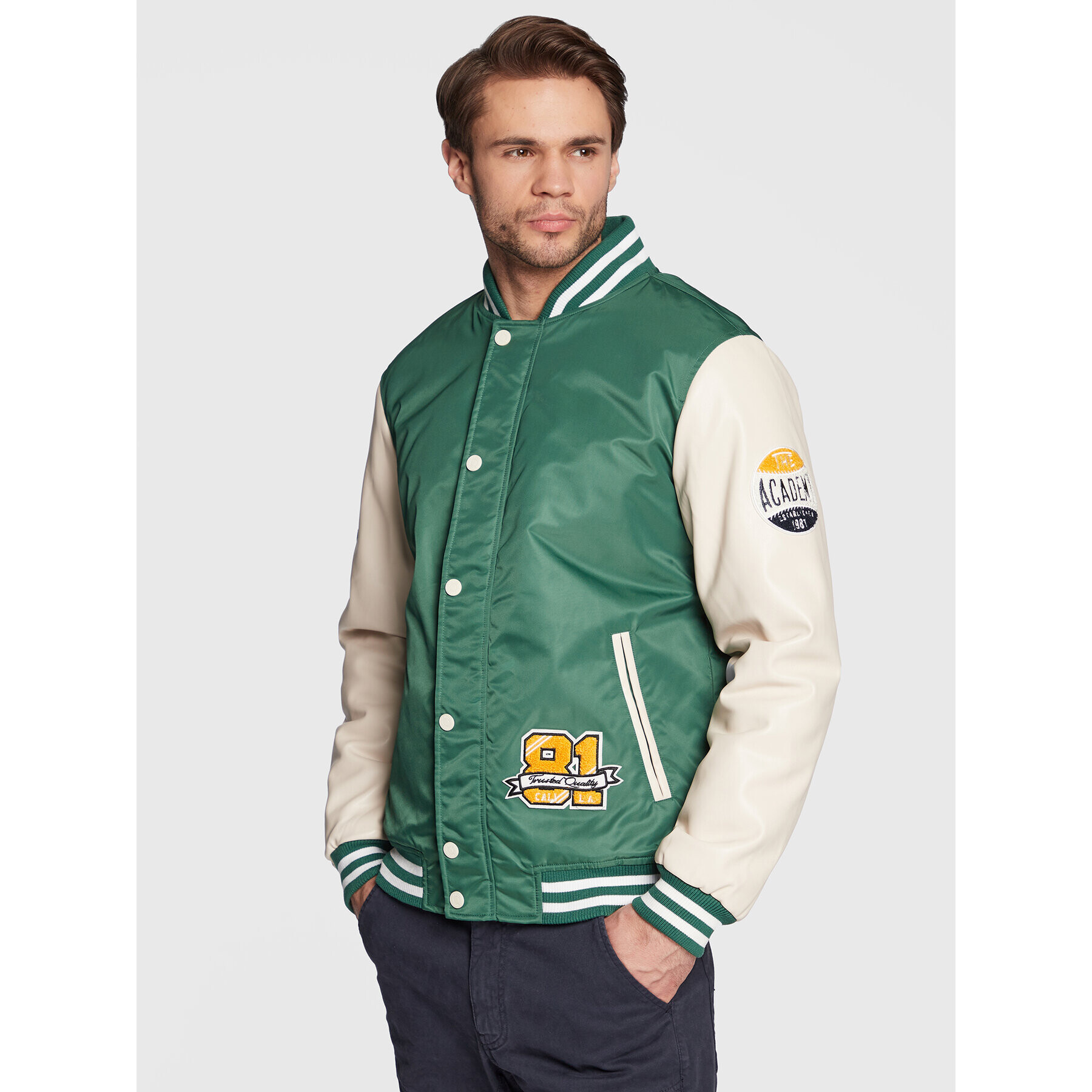 Guess Bundy bomber M3RL04 WF490 Zelená Regular Fit - Pepit.sk