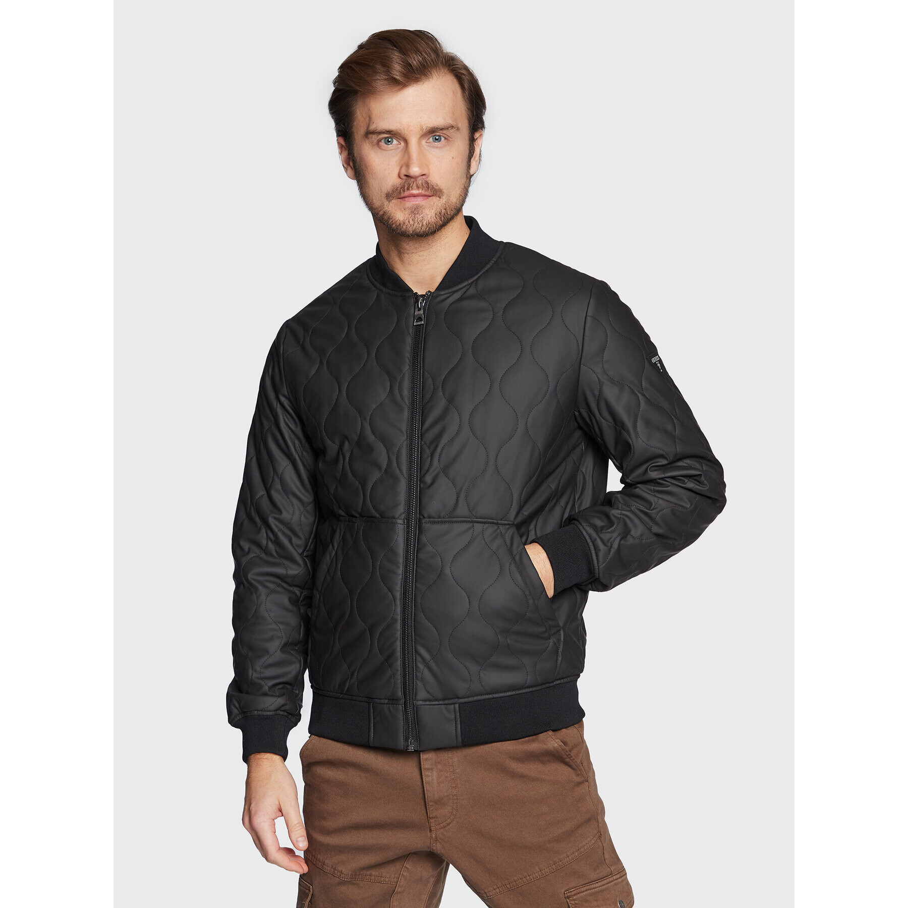 Guess Bundy bomber M3RL08 WBS80 Čierna Regular Fit - Pepit.sk