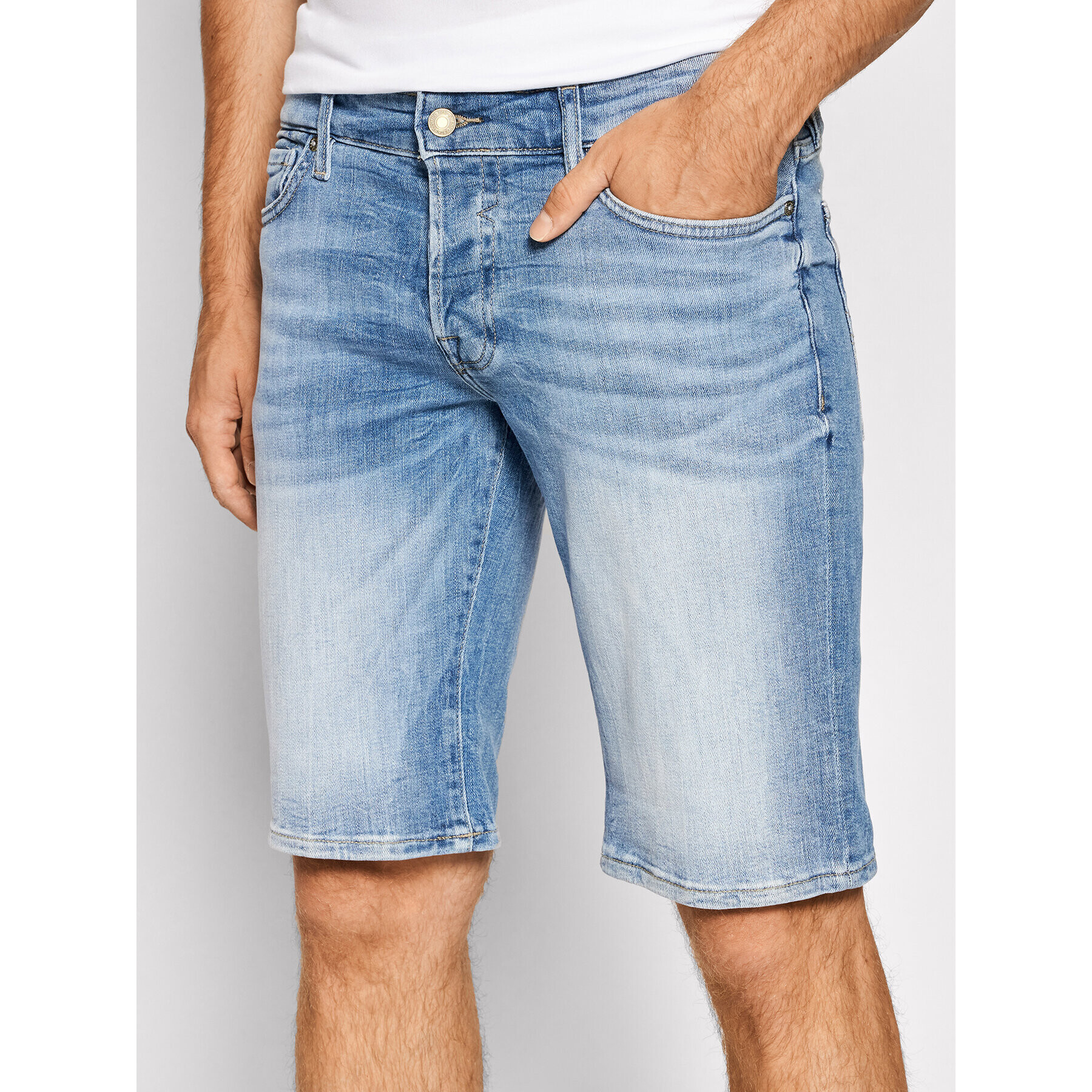 Guess Džínsové šortky M1GD01 D4B73 Modrá Slim Fit - Pepit.sk