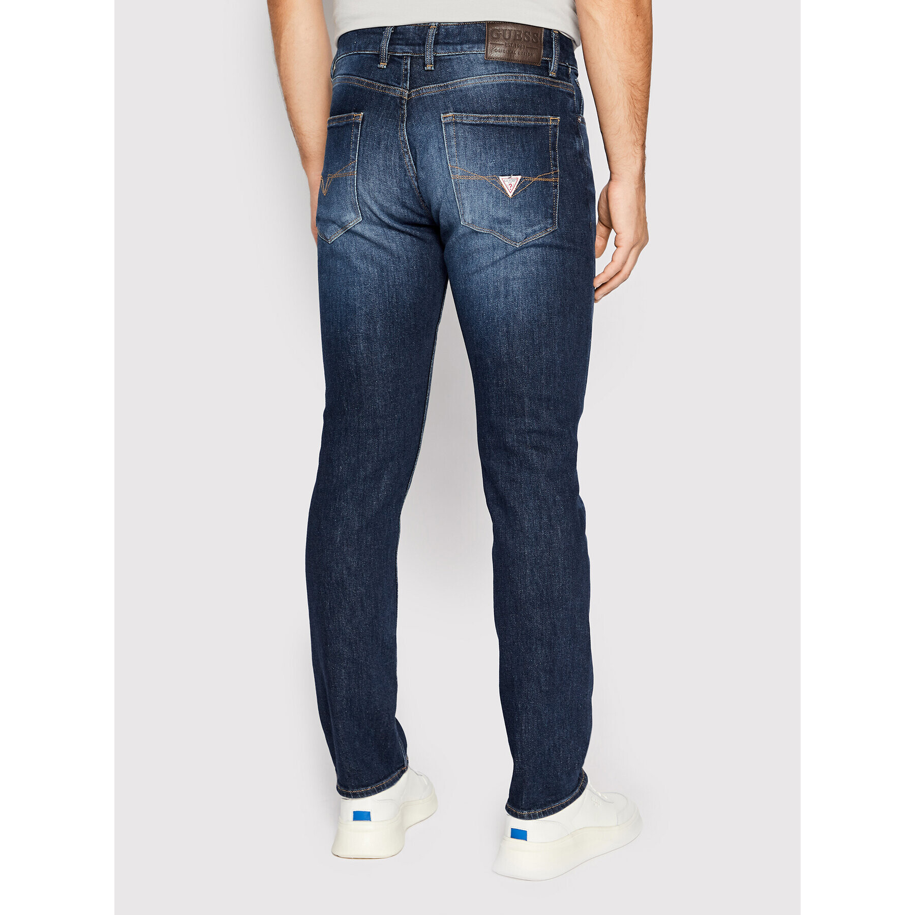 Guess Džínsy Angeles M2YAN2 D4Q41 Tmavomodrá Slim Fit - Pepit.sk