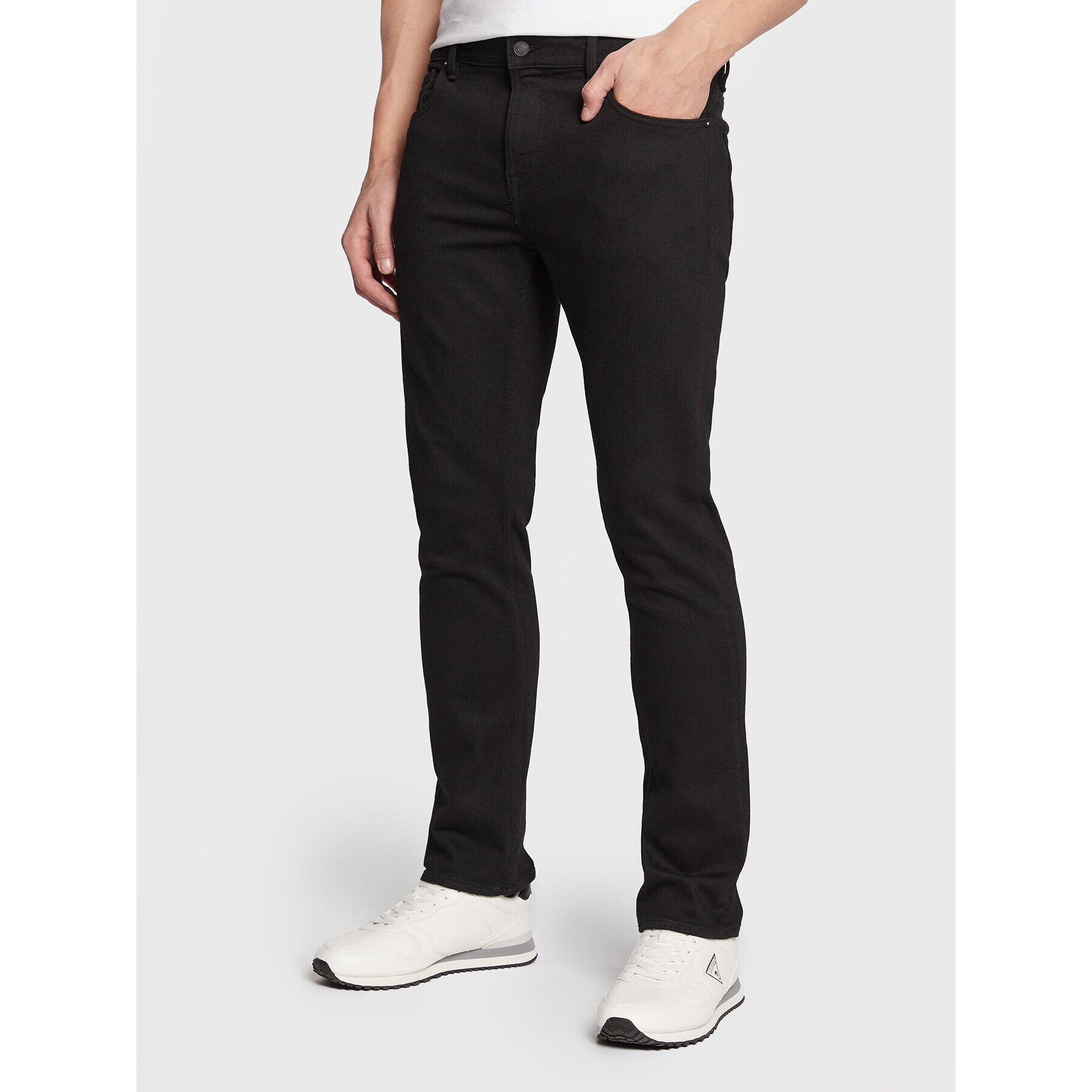 Guess Džínsy Angels M2YAN2 D4Q51 Čierna Slim Fit - Pepit.sk