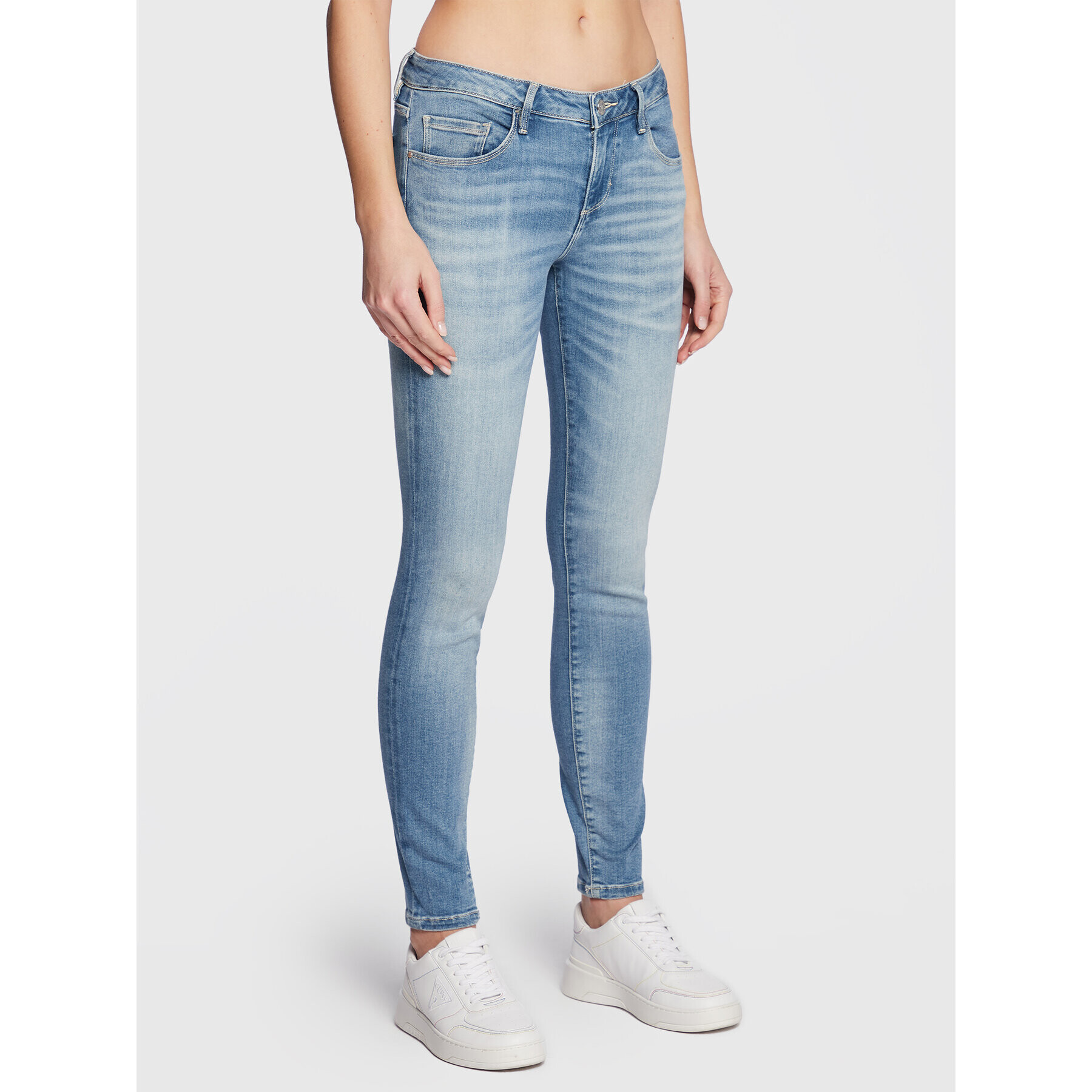 Guess Džínsy Annette W2YA99 D4Q01 Modrá Skinny Fit - Pepit.sk