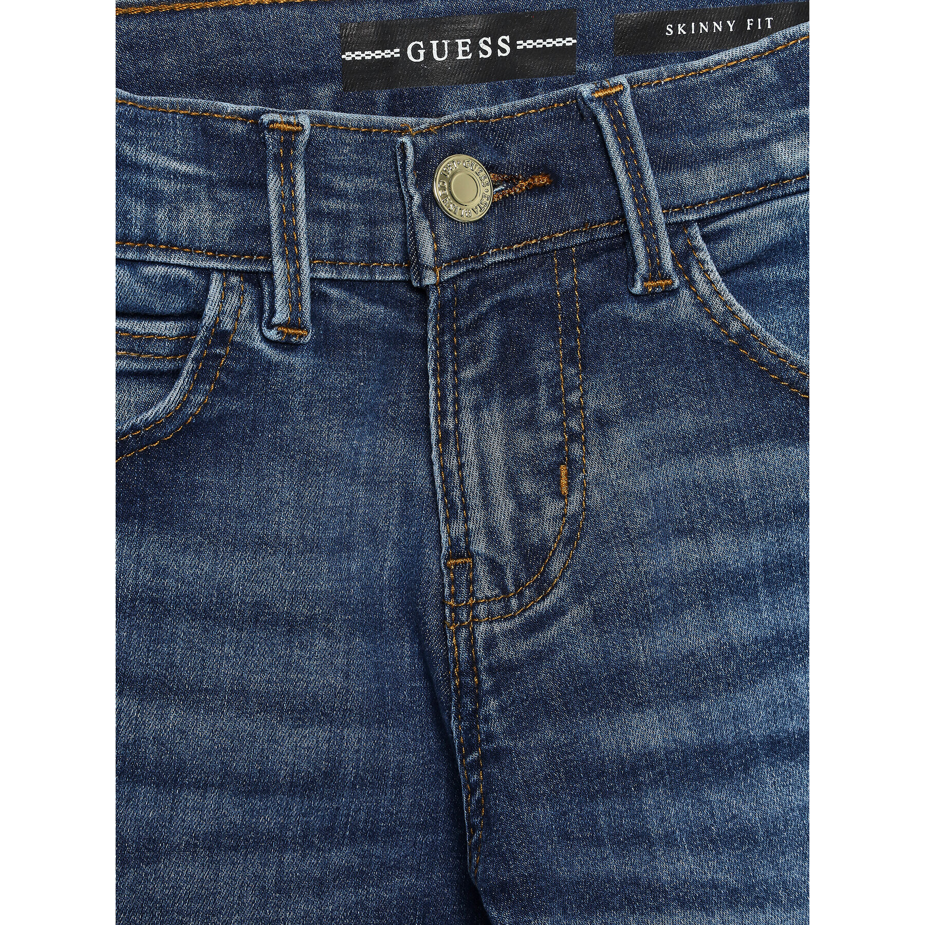 Guess Džínsy J3YA16 D4CA0 Tmavomodrá Skinny Fit - Pepit.sk