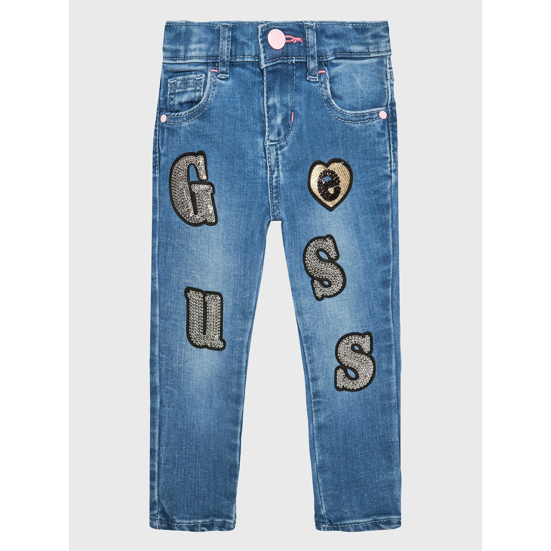 Guess Džínsy K3RA05 D4CA0 Modrá Slim Fit - Pepit.sk