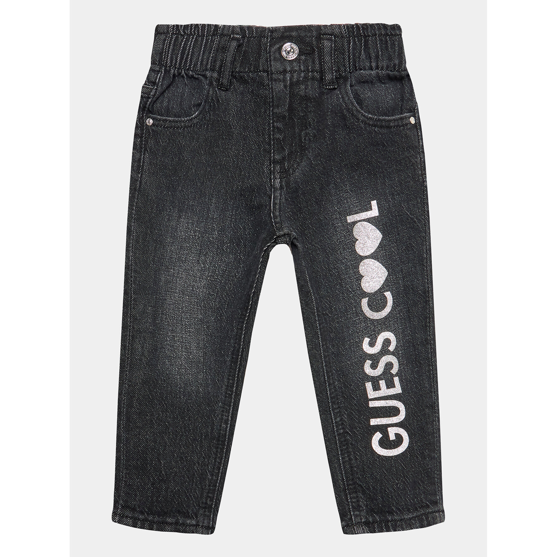 Guess Džínsy K3YA05 D52W0 Čierna Relaxed Fit - Pepit.sk