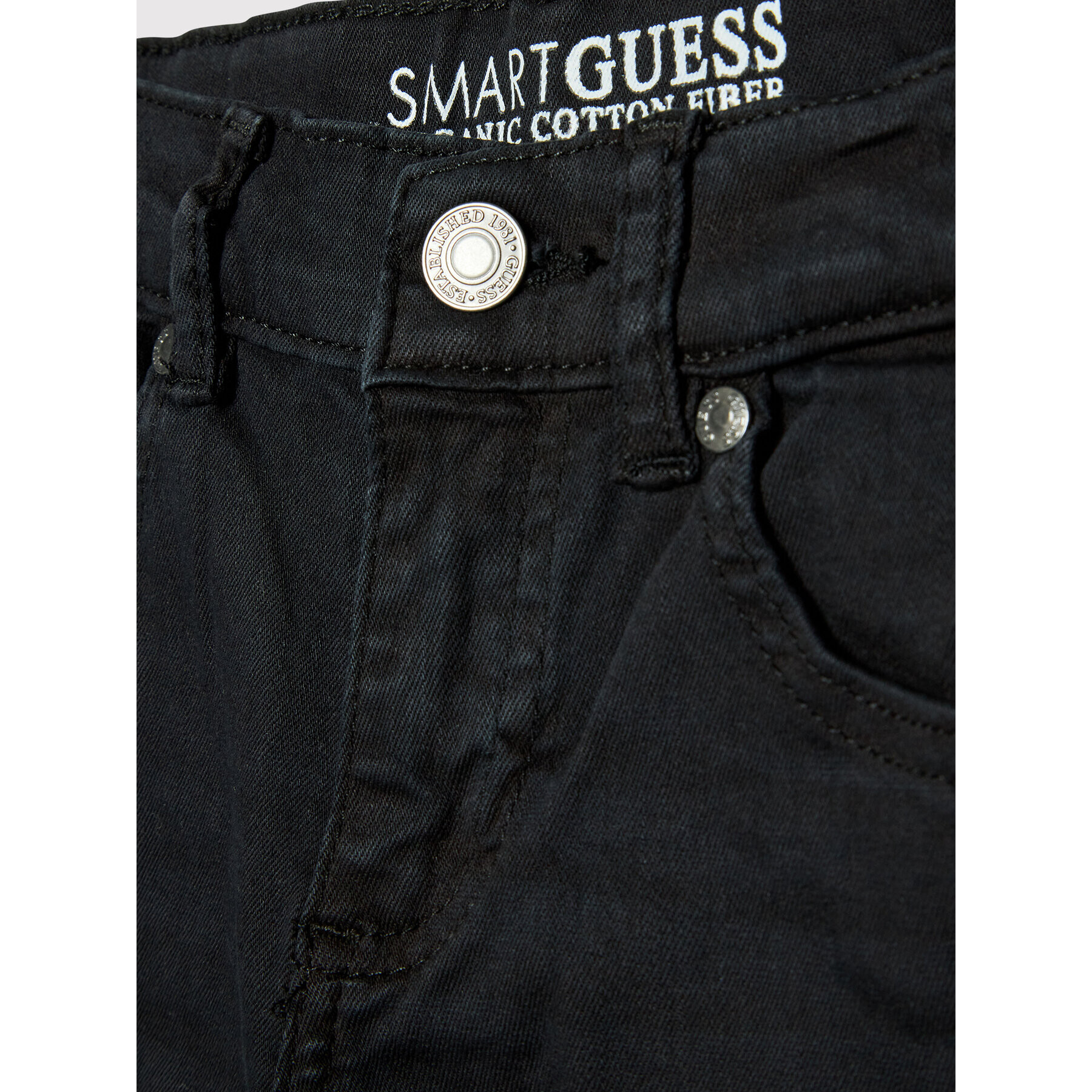 Guess Džínsy L0YB08 WE620 Čierna Slim Fit - Pepit.sk