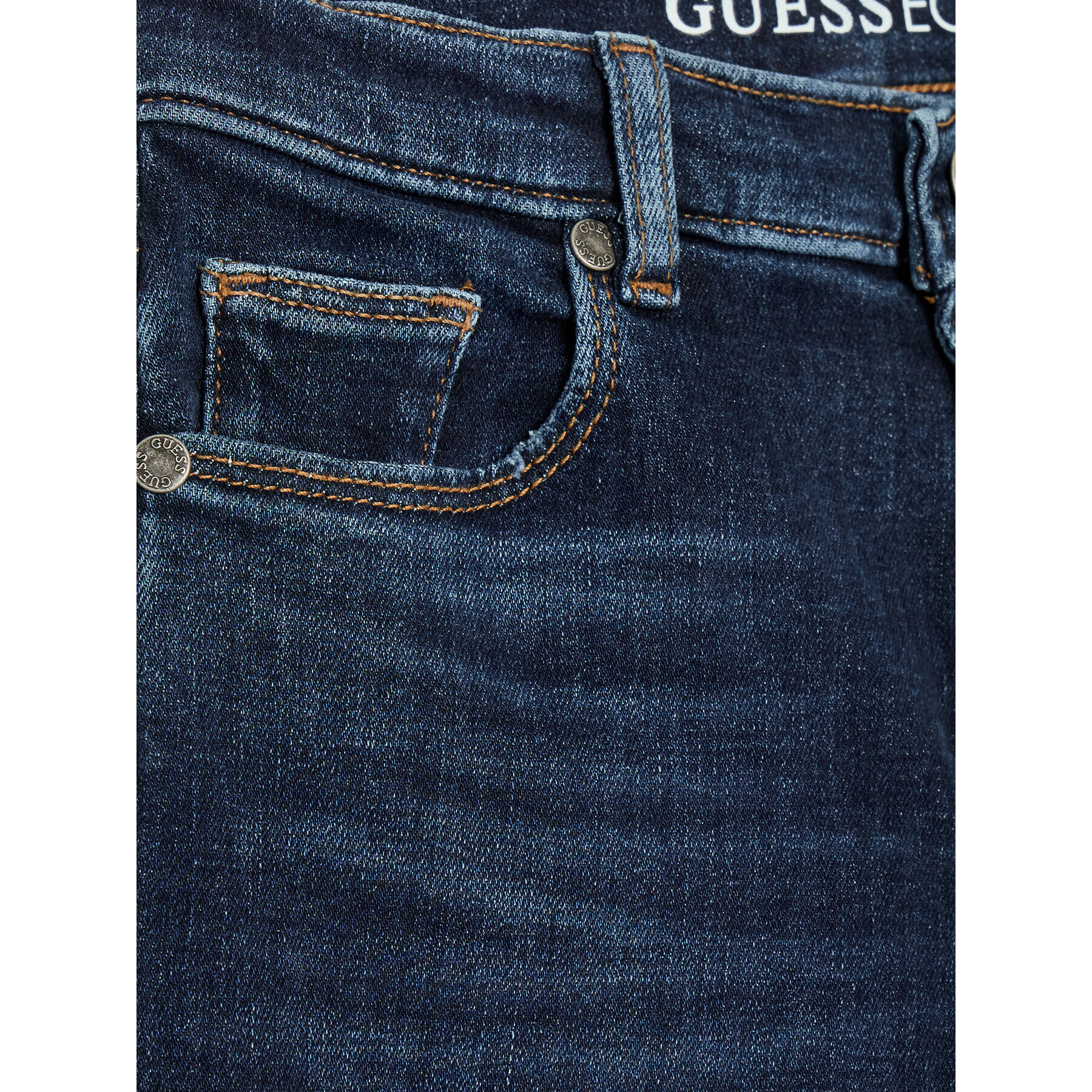 Guess Džínsy L2BA06 D4AK0 Tmavomodrá Slim Fit - Pepit.sk