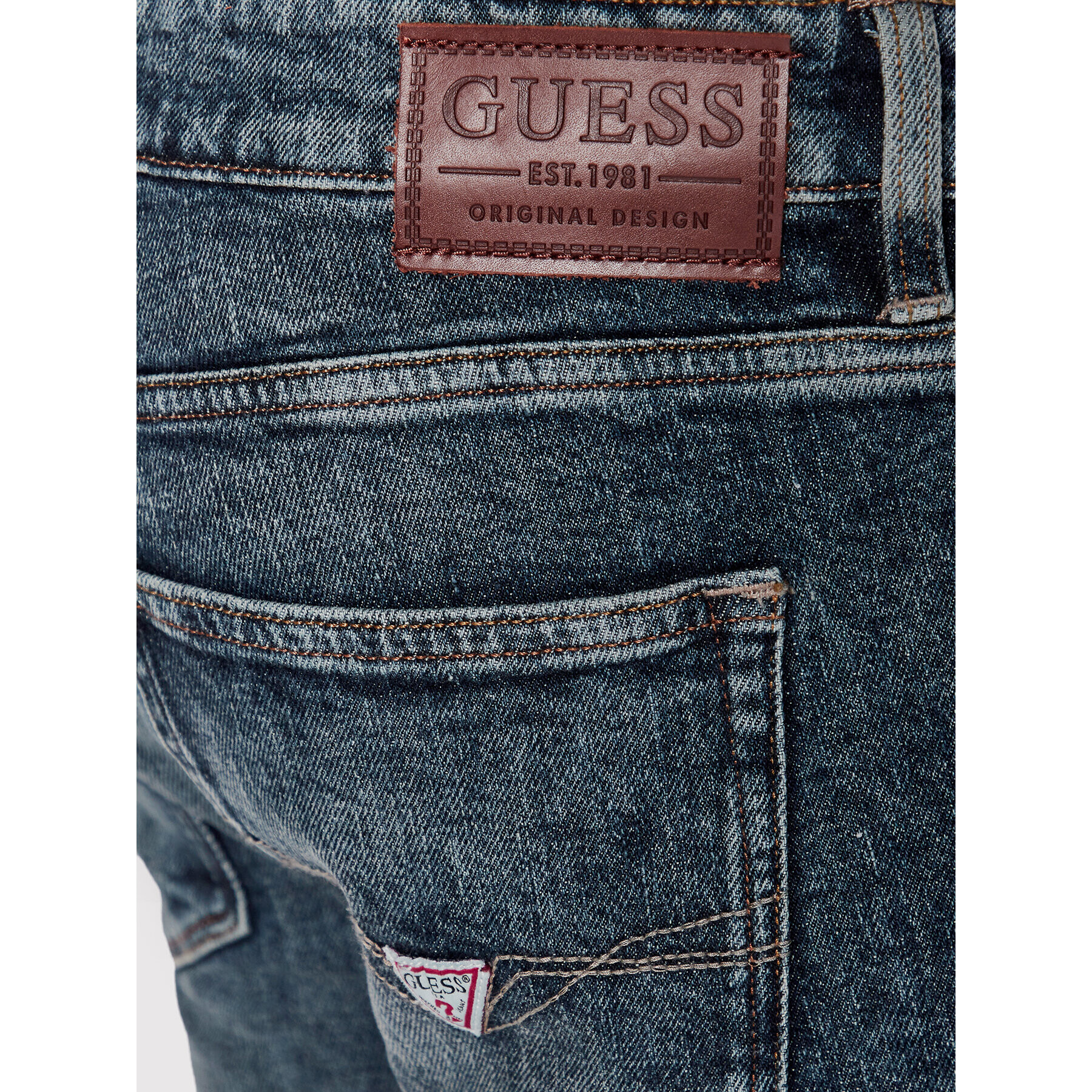 Guess Džínsy M2YAS2 D47IA Modrá Slim Fit - Pepit.sk