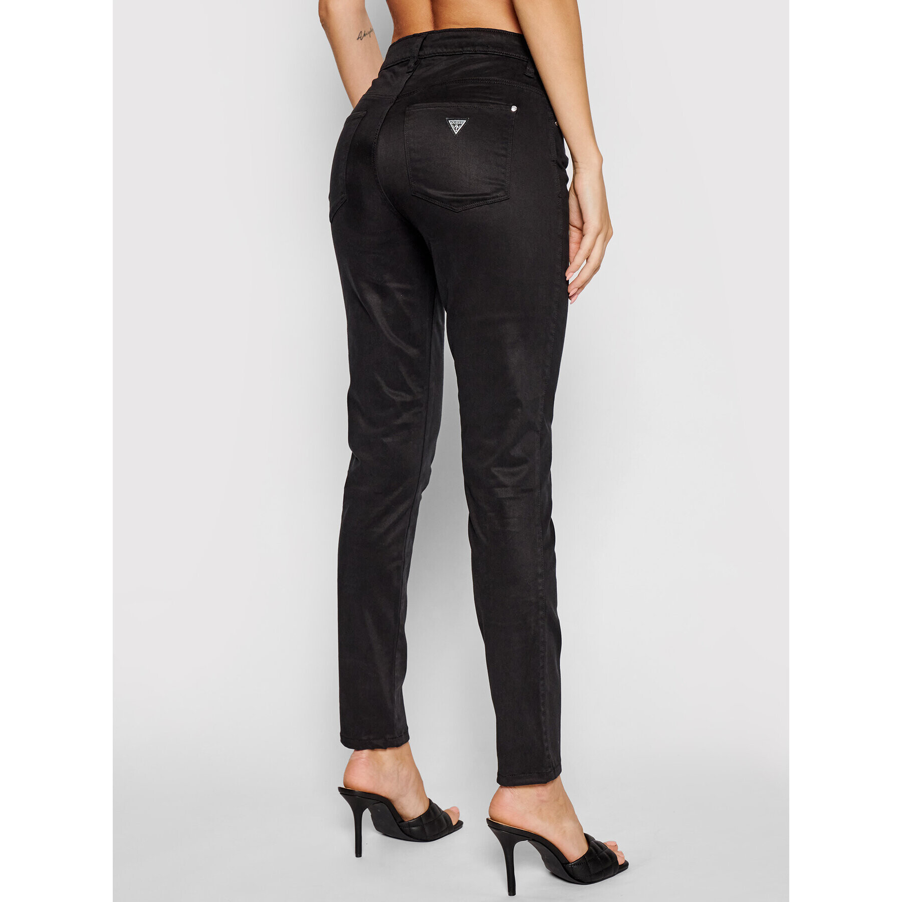 Guess Džínsy Sexy Curve W1GAJ3 W93CE Čierna Skinny Fit - Pepit.sk