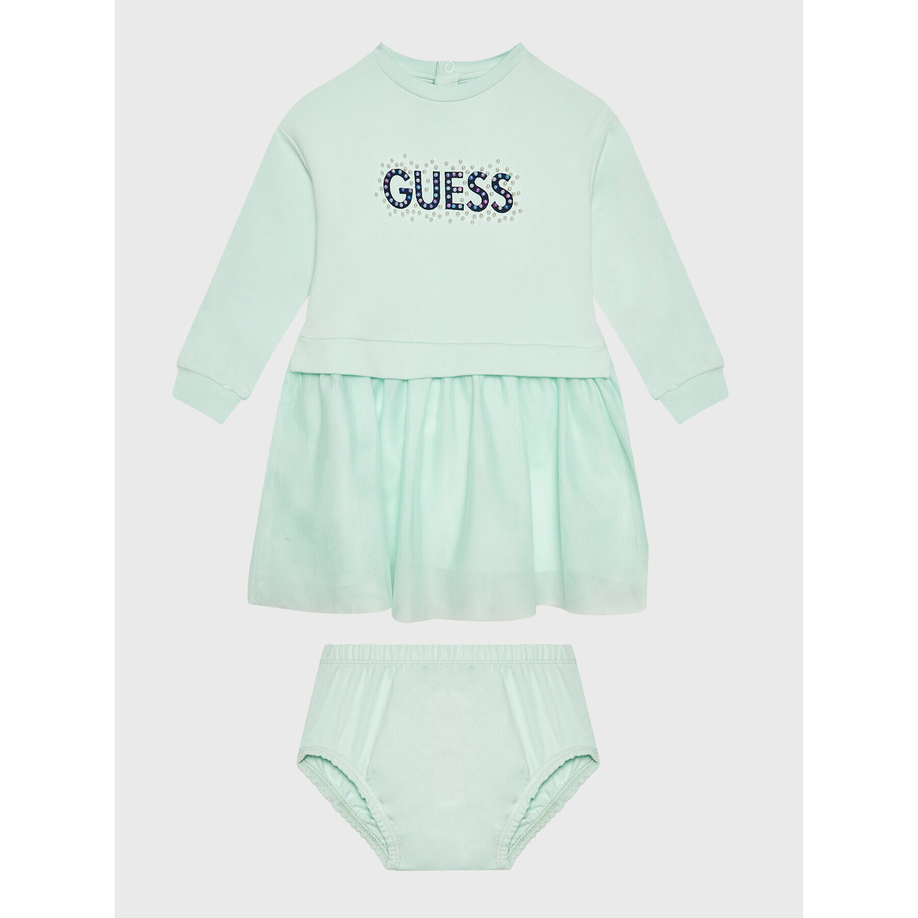 Guess Elegantné šaty A3RK08 KA6V0 Zelená Regular Fit - Pepit.sk