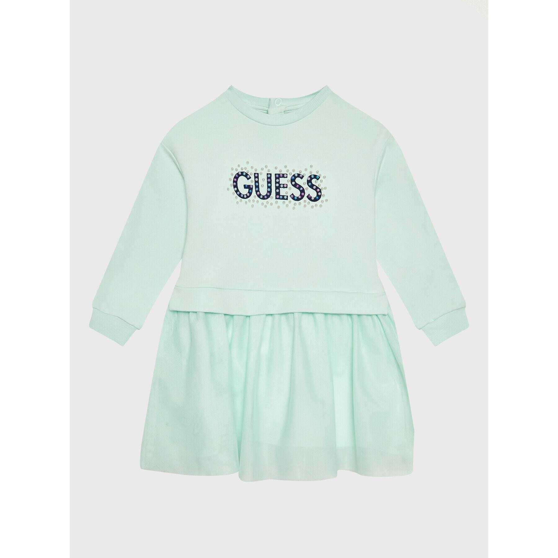 Guess Elegantné šaty A3RK08 KA6V0 Zelená Regular Fit - Pepit.sk