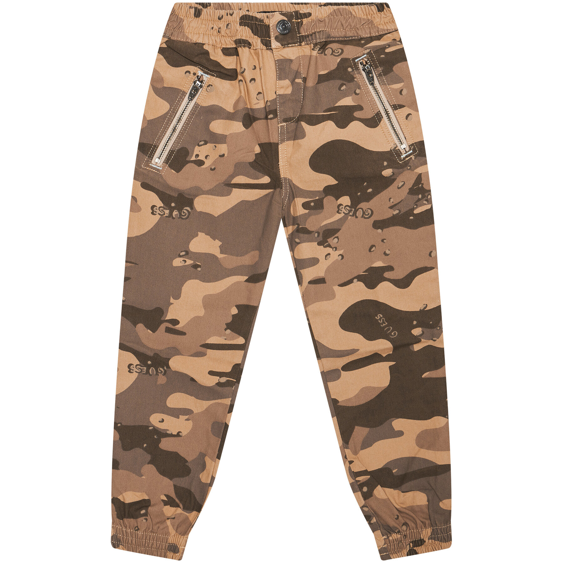 Guess Jogger nohavice L1RB02 WDLH0 Hnedá Regular Fit - Pepit.sk