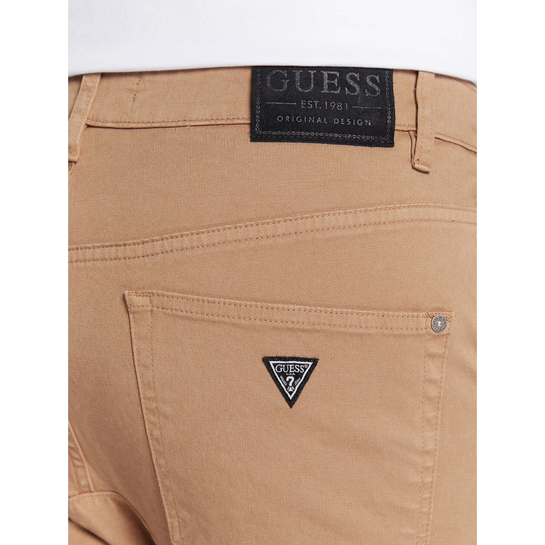 Guess Jogger nohavice M2BB17 WEYA3 Béžová Slim Fit - Pepit.sk