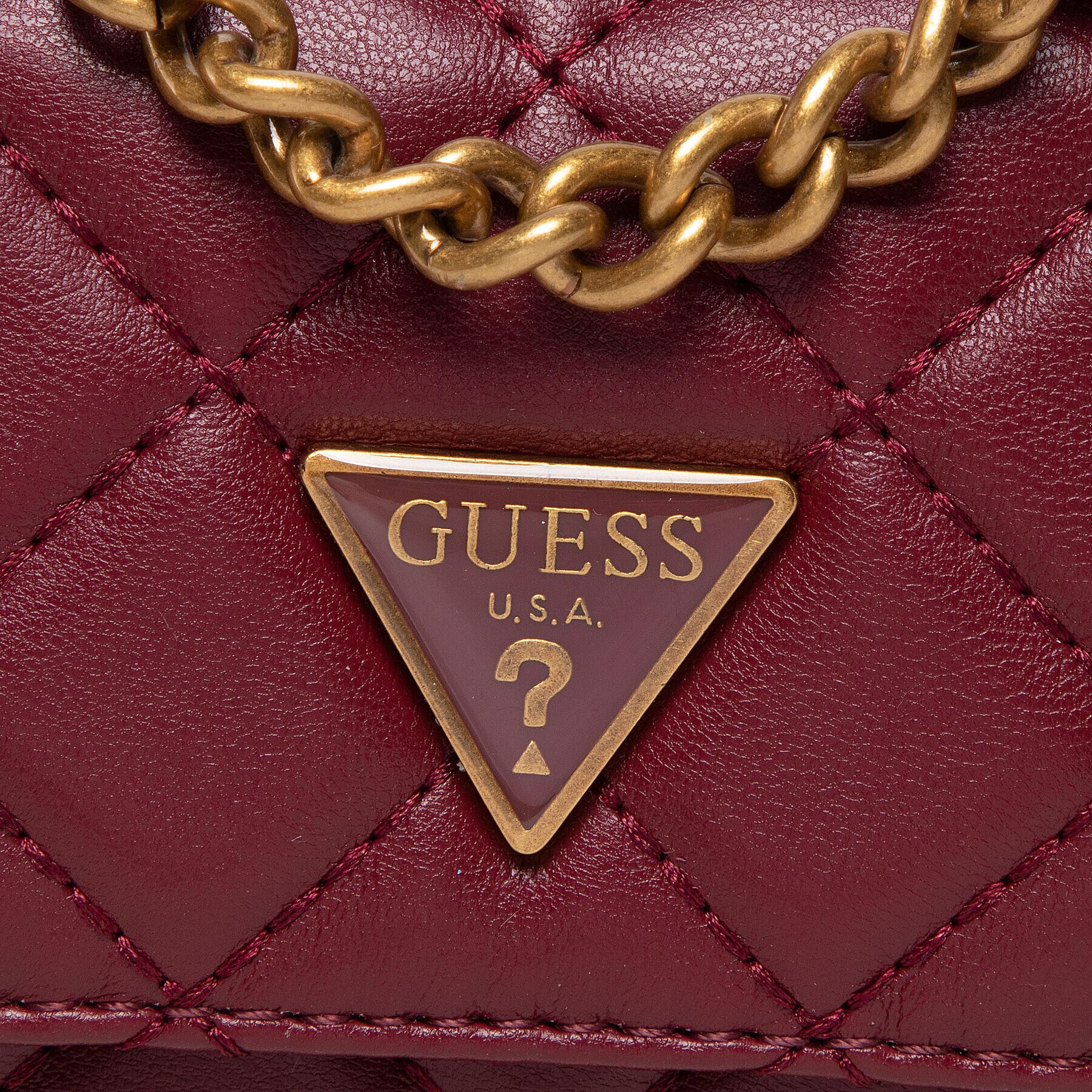 Guess Kabelka Cessily (QB) Mini Bags HWQB76 79780 Bordová - Pepit.sk