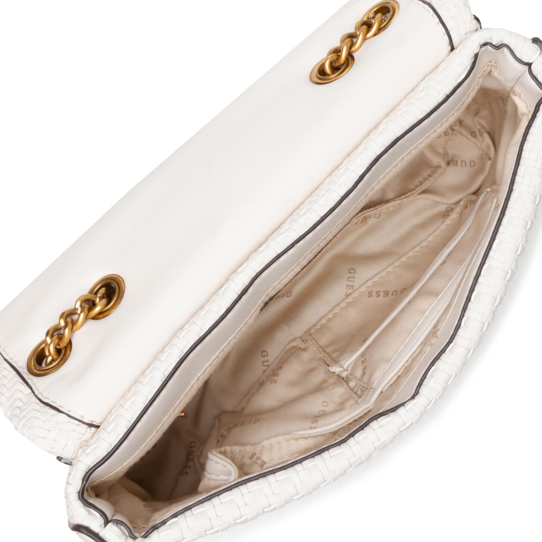 Guess Kabelka Hassie Convertible Xbody Flap HWVB83 97210 Béžová - Pepit.sk