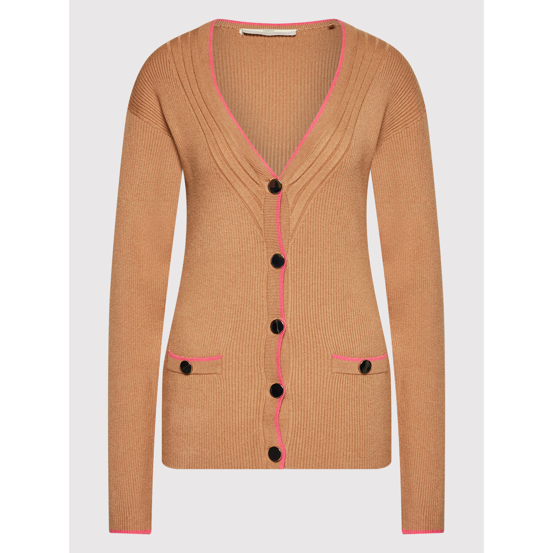 Guess Kardigán Erica Cardi W1BR22 Z2V40 Béžová Slim Fit - Pepit.sk