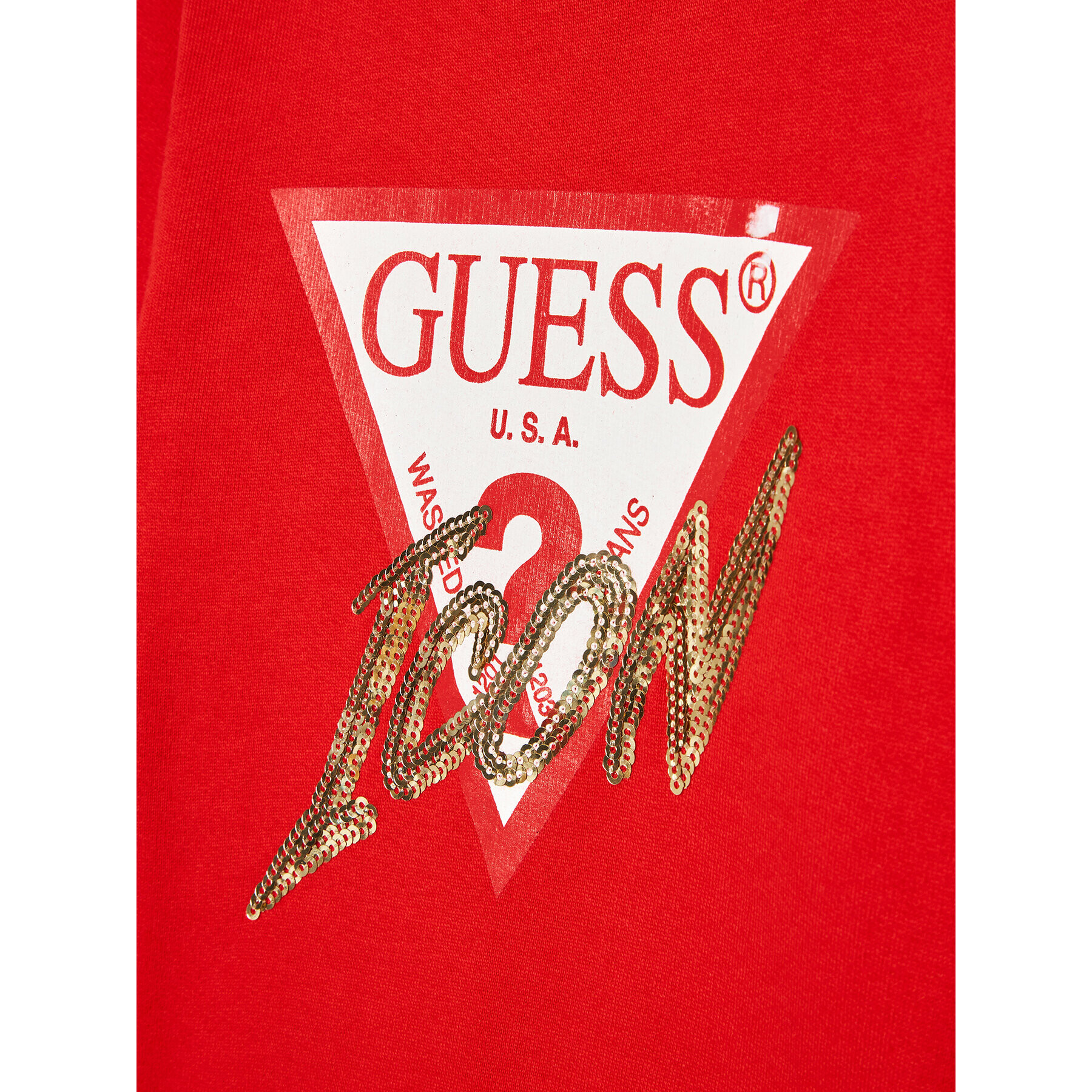 Guess Každodenné šaty A2BK05 KAD73 Červená Regular Fit - Pepit.sk