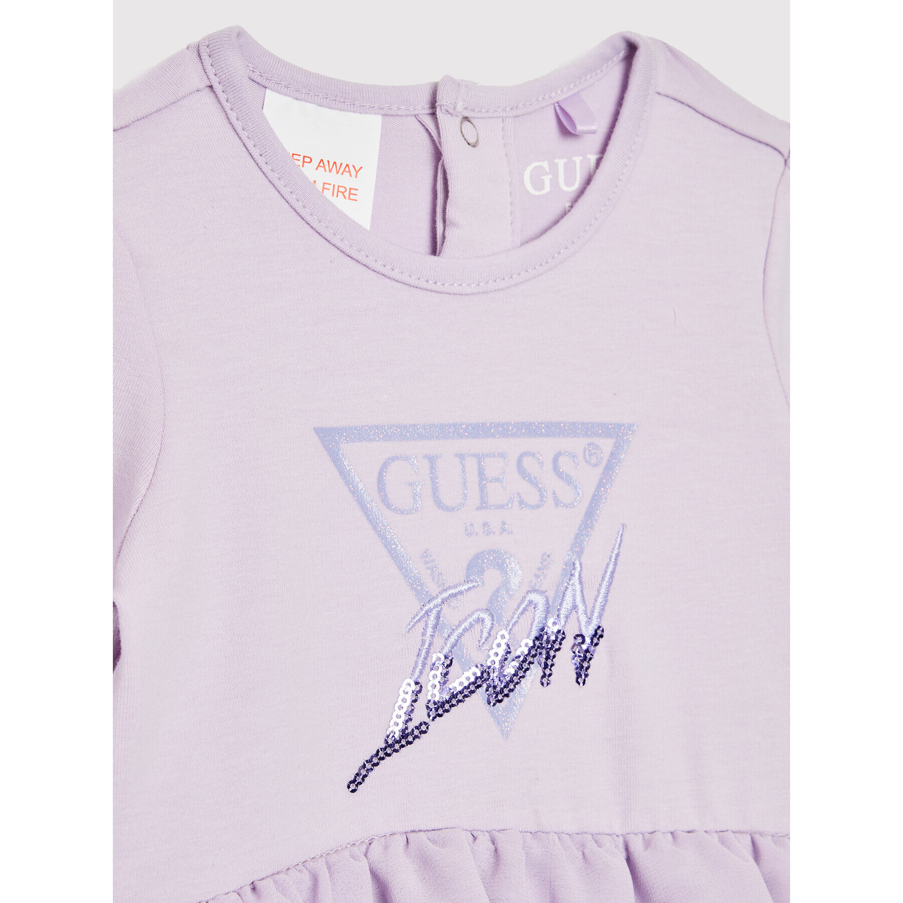 Guess Každodenné šaty S2YG04 J1300 Fialová Regular Fit - Pepit.sk