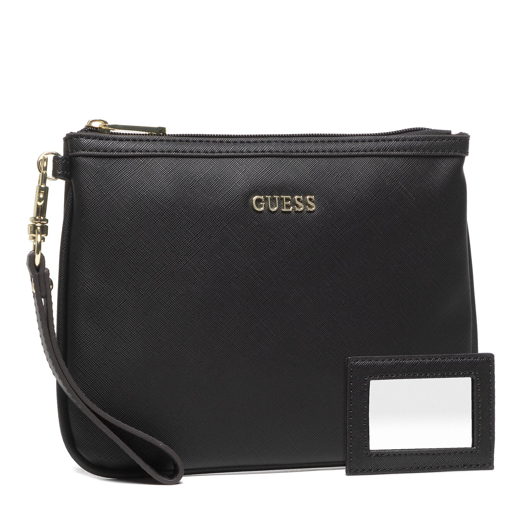 Guess Kozmetická taštička Vanille Flat Top Zip PWVANI P2102 Čierna - Pepit.sk