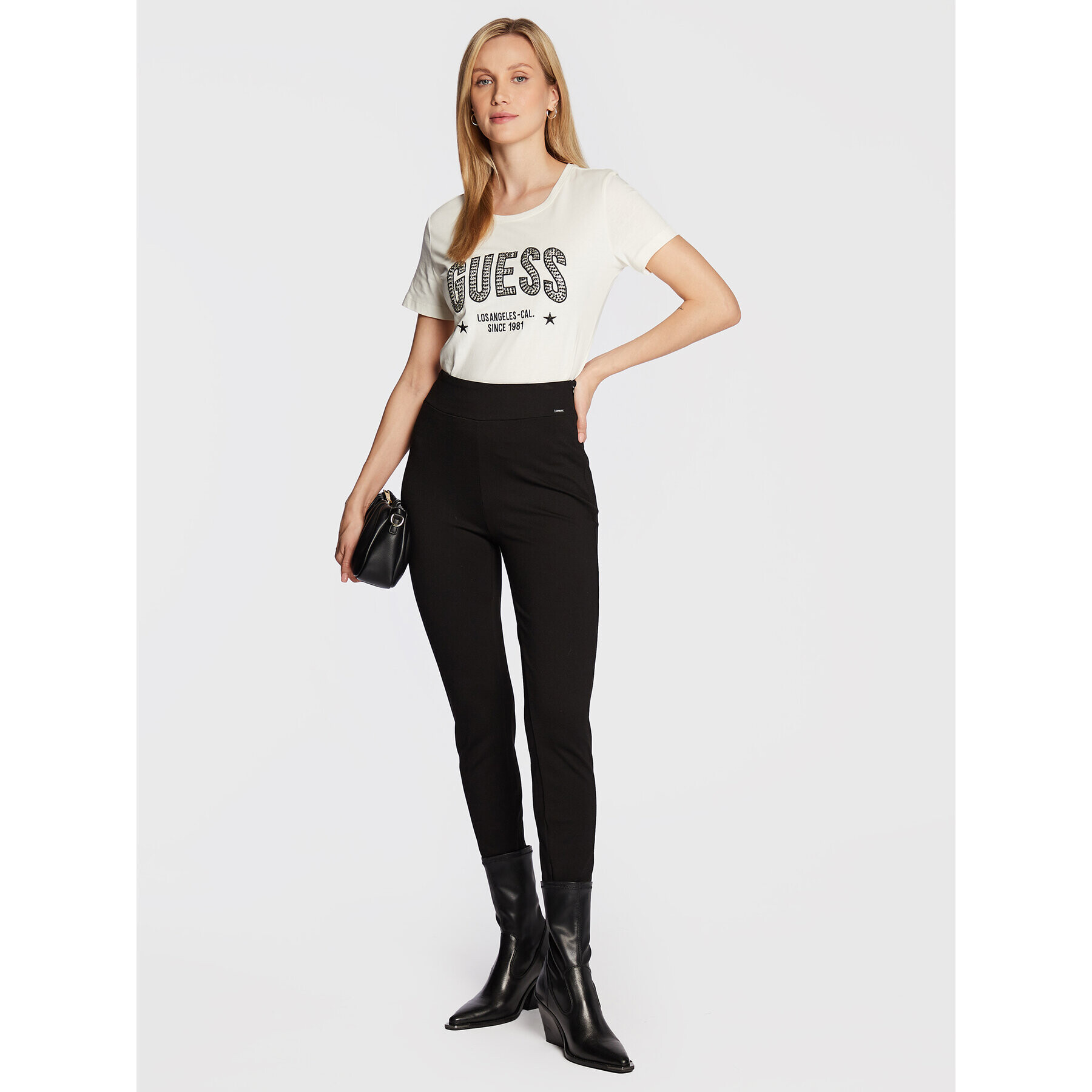 Guess Legíny New Priscilla W2YB16 K8RN0 Čierna Slim Fit - Pepit.sk