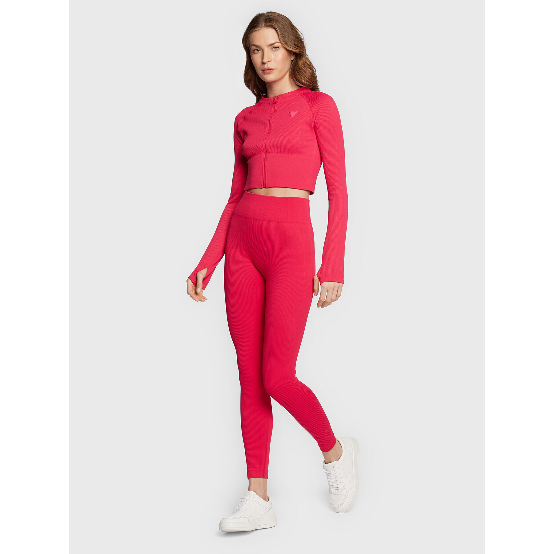 Guess Legíny V2BB16 ZZ04V Ružová Slim Fit - Pepit.sk