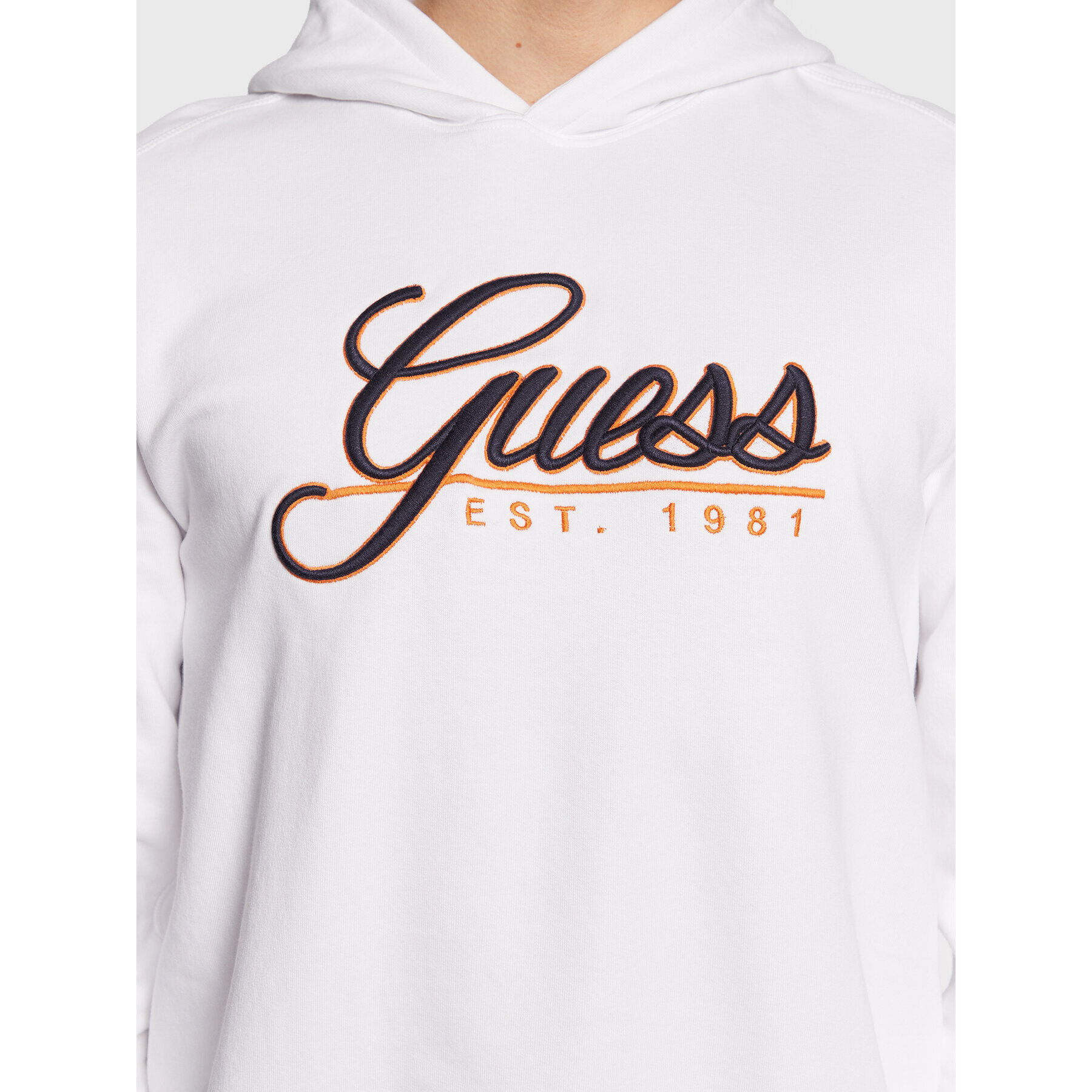 Guess Mikina Beau M3GQ36 KBK32 Biela Slim Fit - Pepit.sk