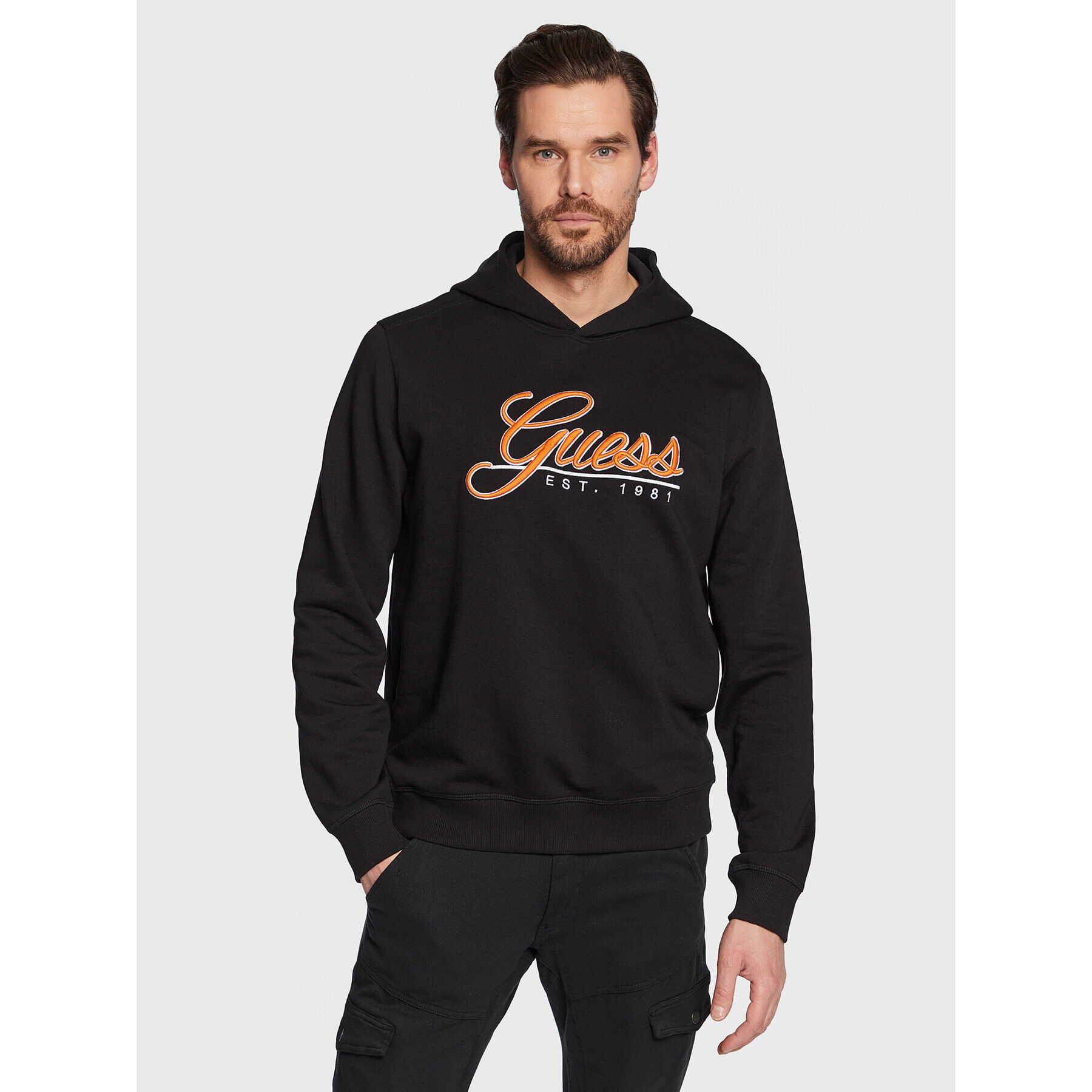 Guess Mikina Beau M3GQ36 KBK32 Čierna Slim Fit - Pepit.sk