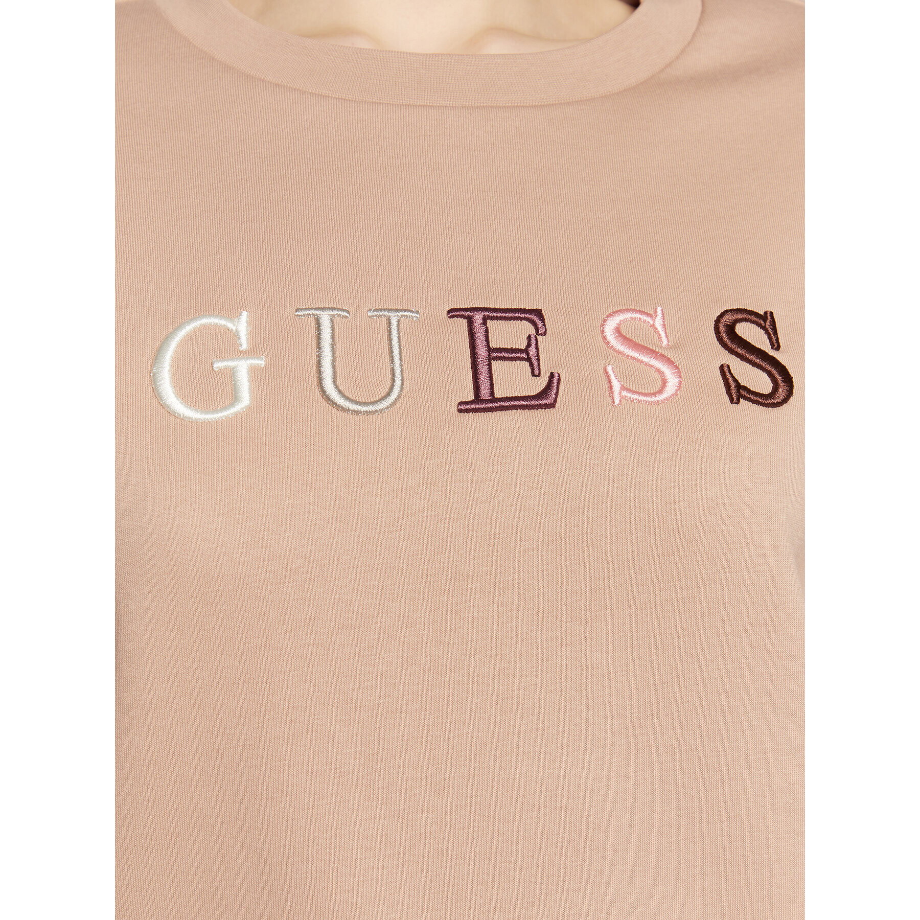 Guess Mikina Clara W3RQ05 K9Z22 Hnedá Regular Fit - Pepit.sk