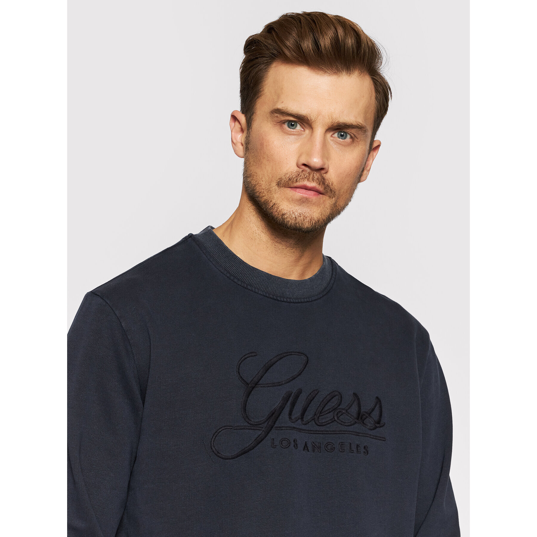 Guess Mikina M1BQ10 K9W01 Tmavomodrá Regular Fit - Pepit.sk