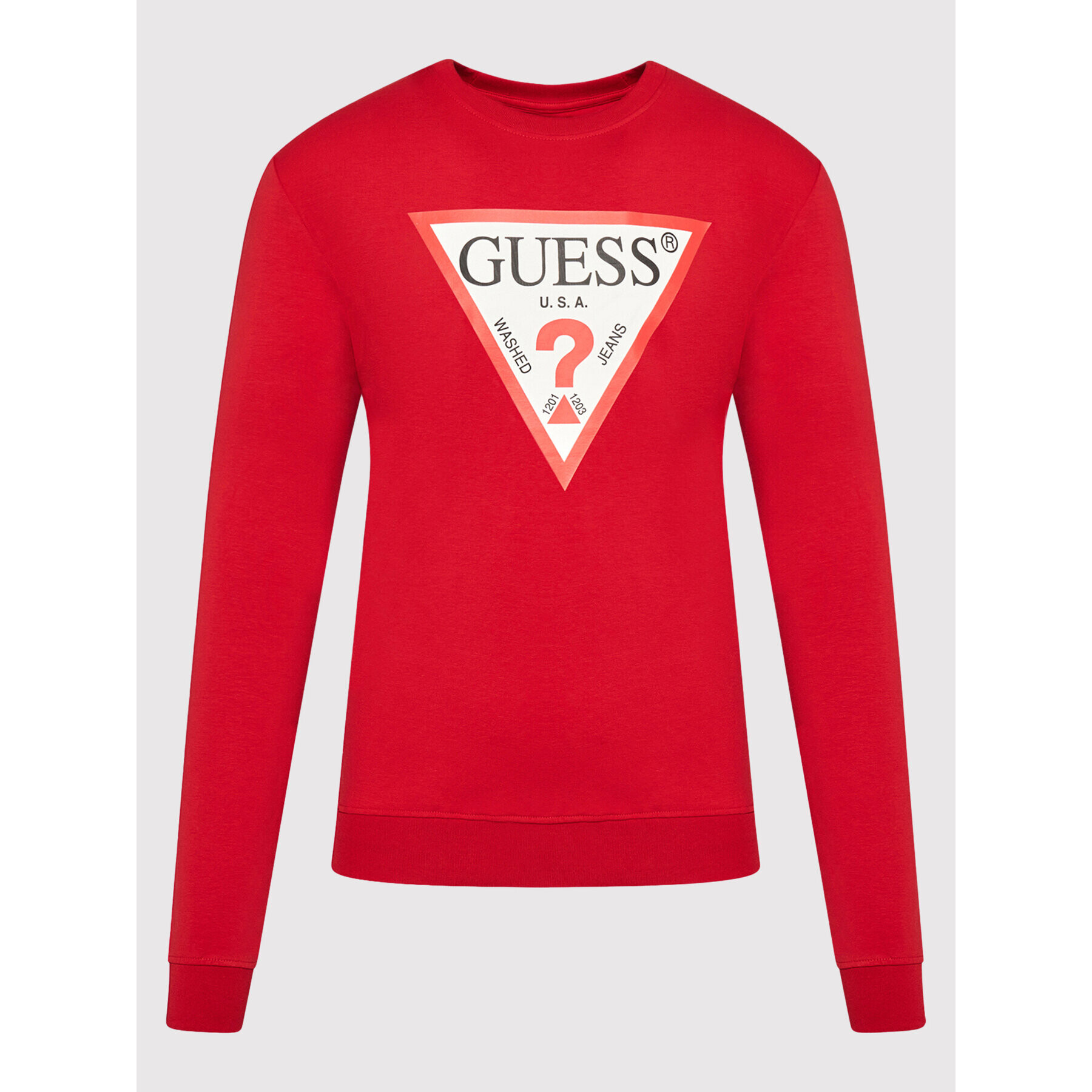 Guess Mikina M1RQ37 K6ZS1 Červená Slim Fit - Pepit.sk