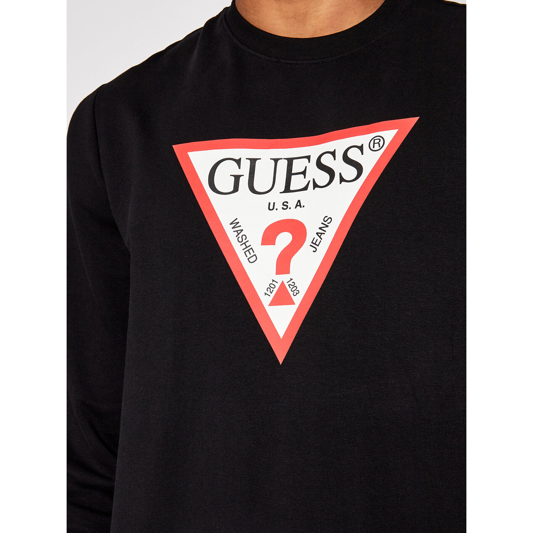 Guess Mikina M1RQ37 K6ZS1 Čierna Slim Fit - Pepit.sk