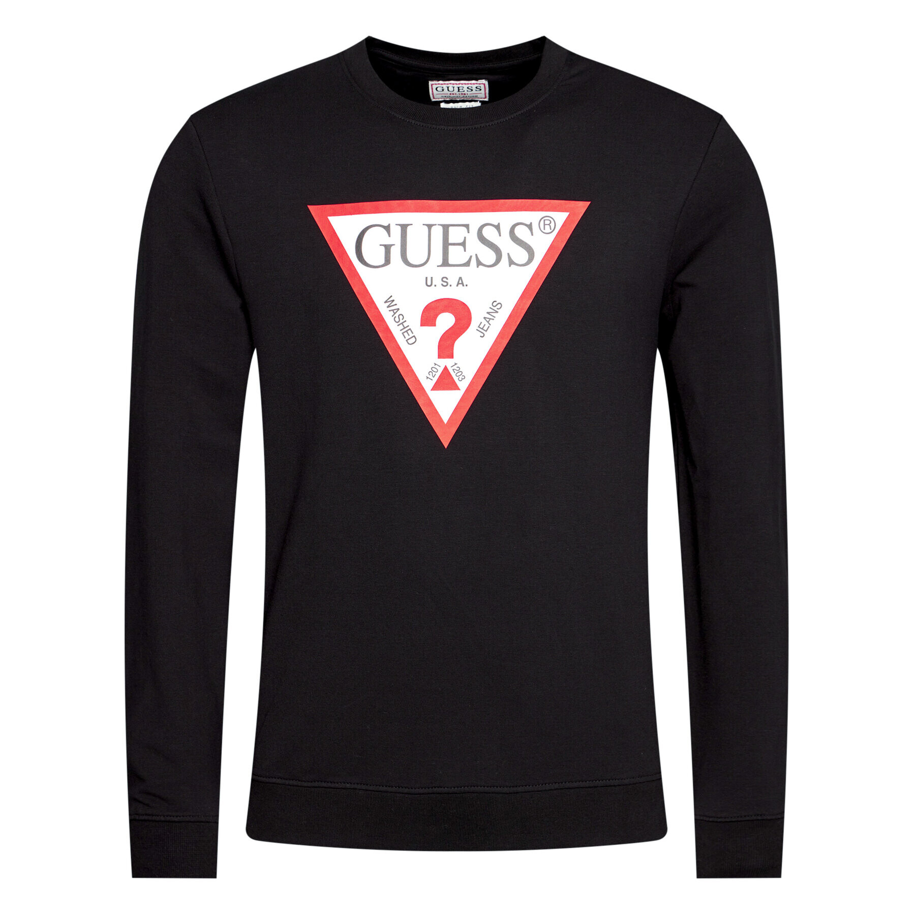 Guess Mikina M1RQ37 K6ZS1 Čierna Slim Fit - Pepit.sk