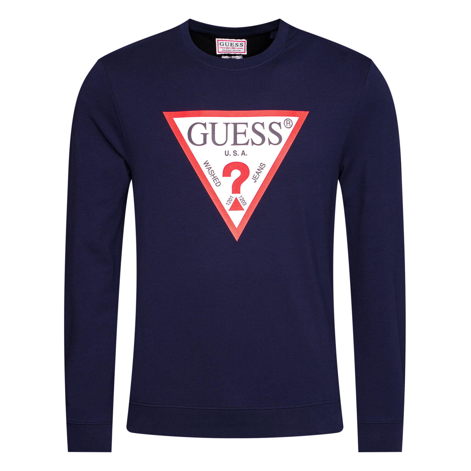 Guess Mikina M1RQ37 K6ZS1 Tmavomodrá Slim Fit - Pepit.sk