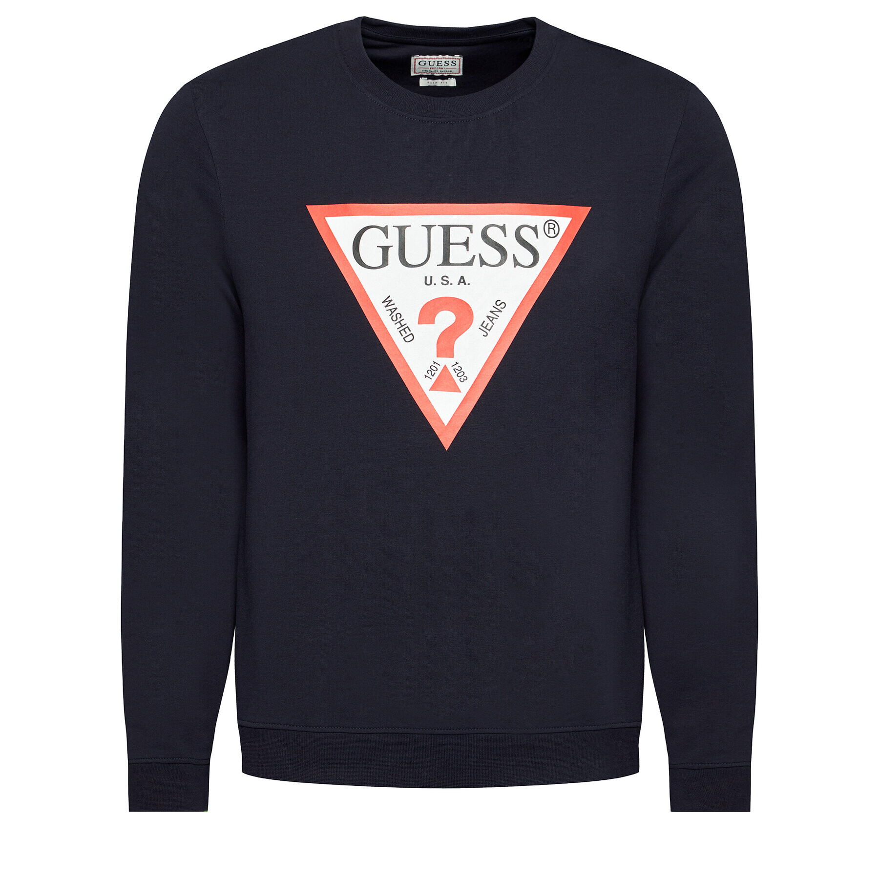 Guess Mikina M1RQ37 K6ZS1 Tmavomodrá Slim Fit - Pepit.sk