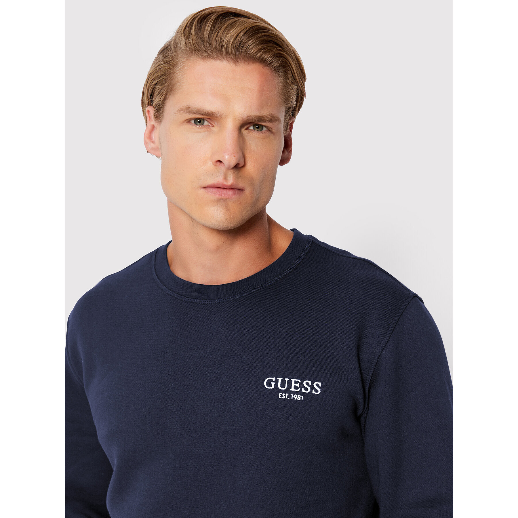 Guess Mikina M2BQ19 KBD10 Tmavomodrá Regular Fit - Pepit.sk